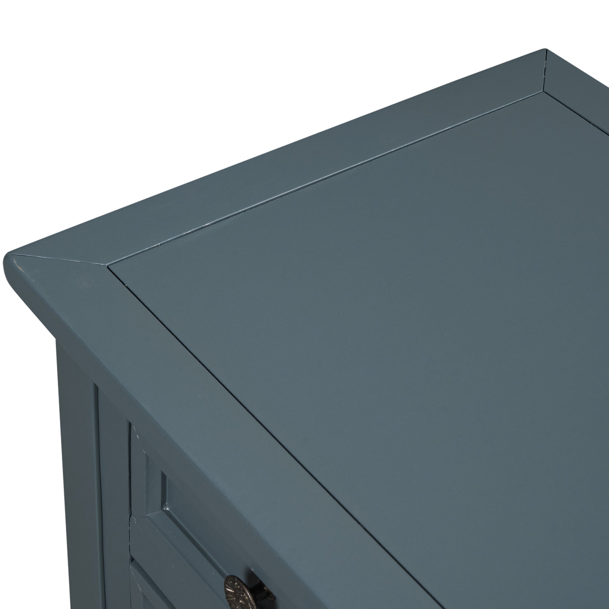 45 Inch MDF Console Table with 7 Drawers