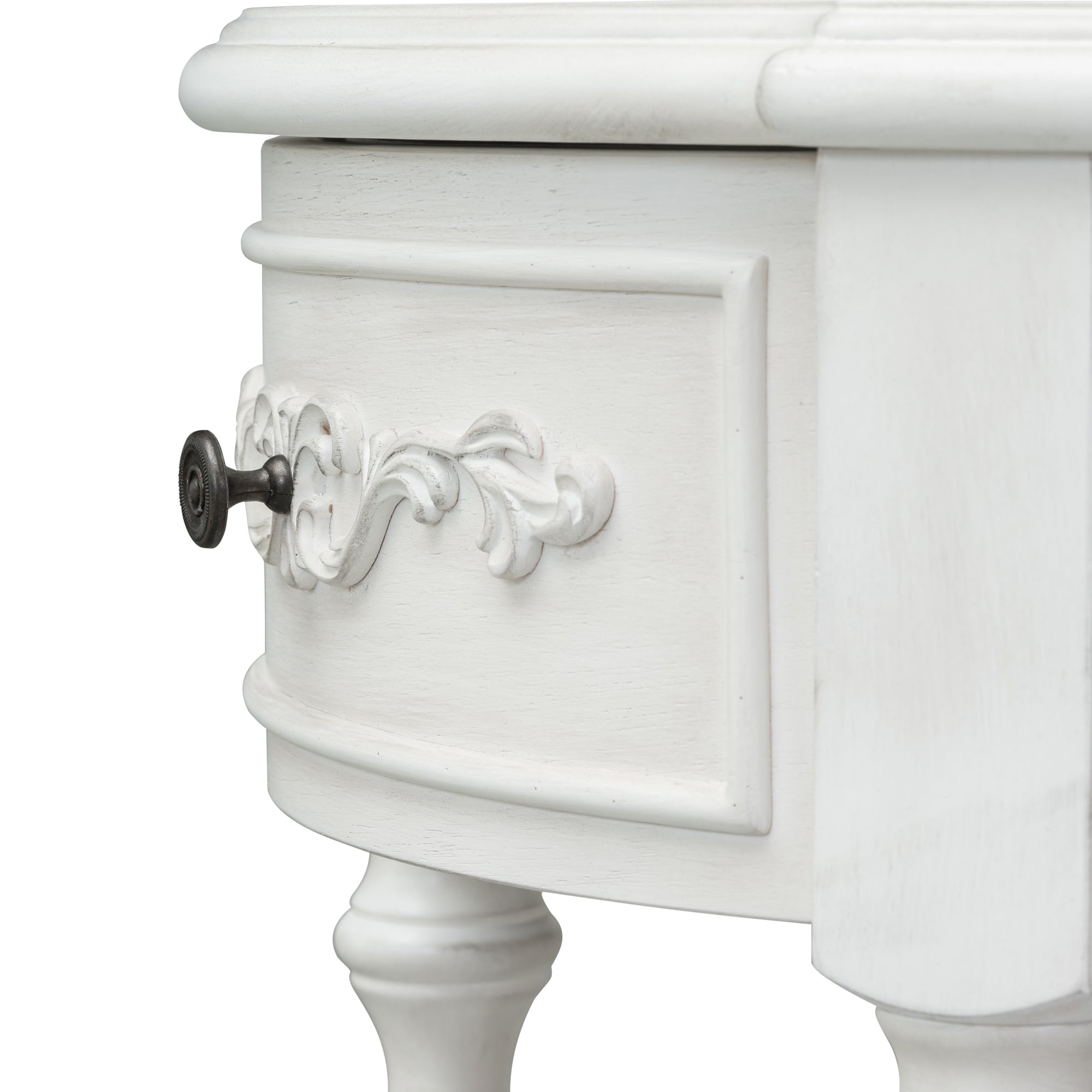 52 Inch MDF Modern and Contemporary Curved Console Table