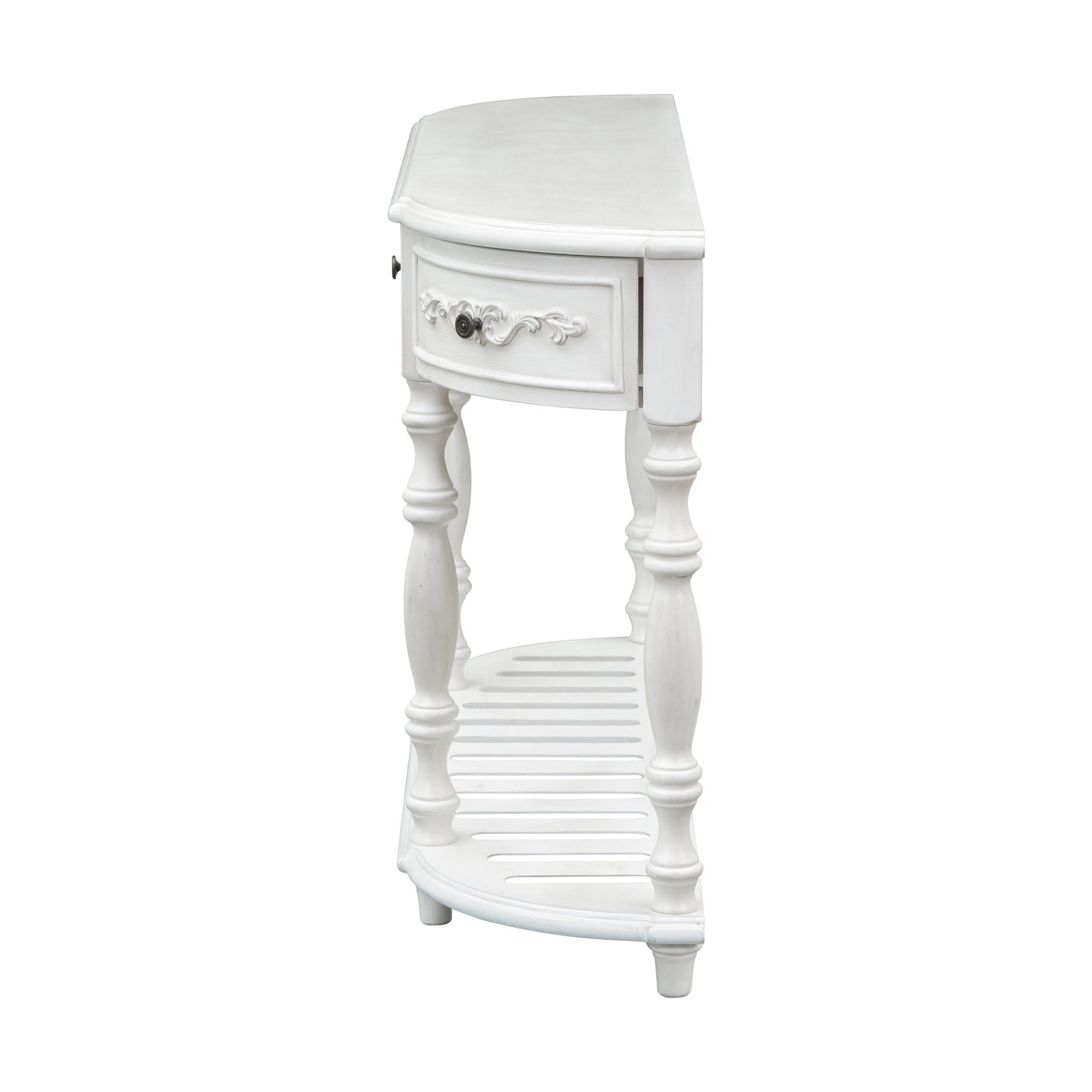 52 Inch MDF Modern and Contemporary Curved Console Table