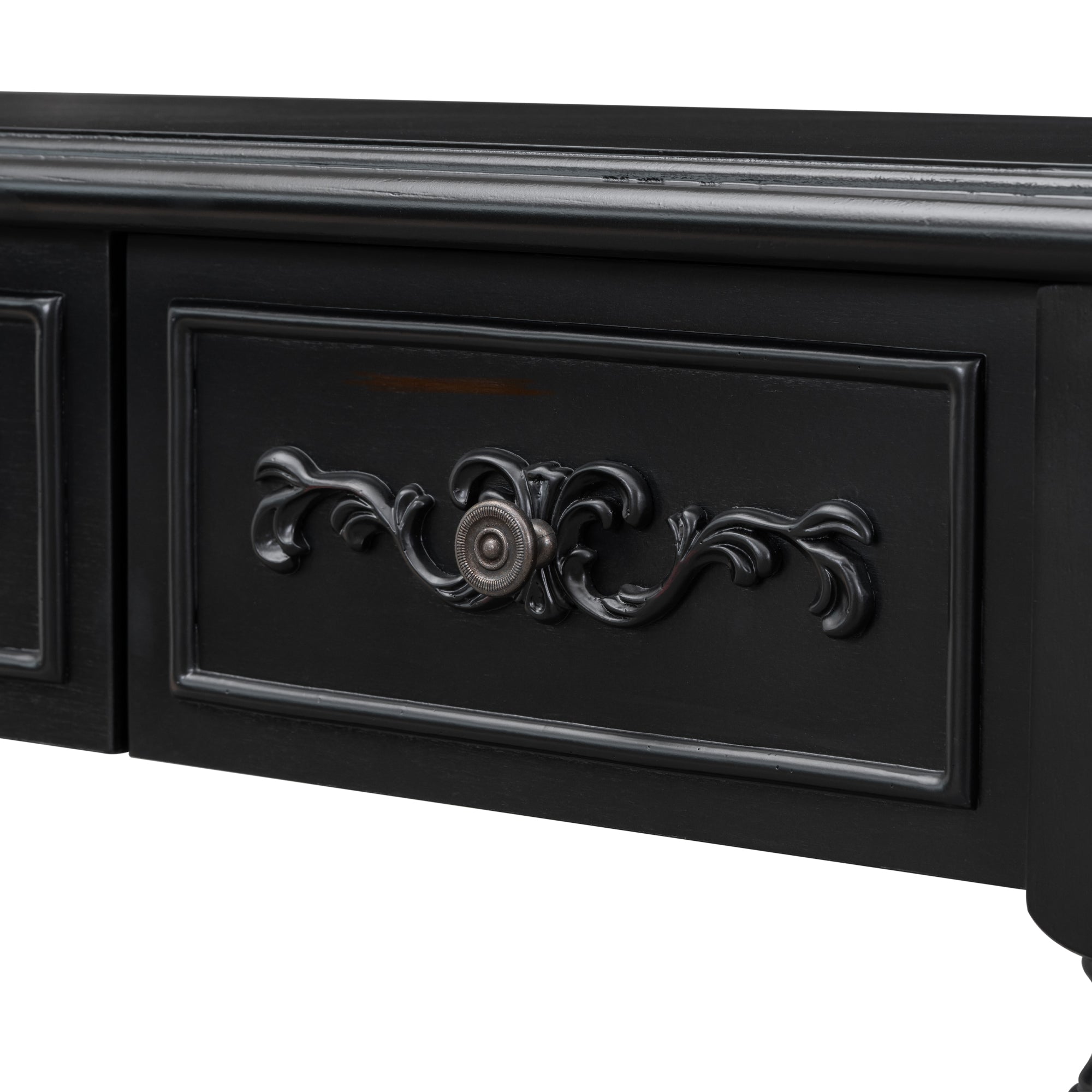 52 Inch MDF Modern and Contemporary Curved Console Table
