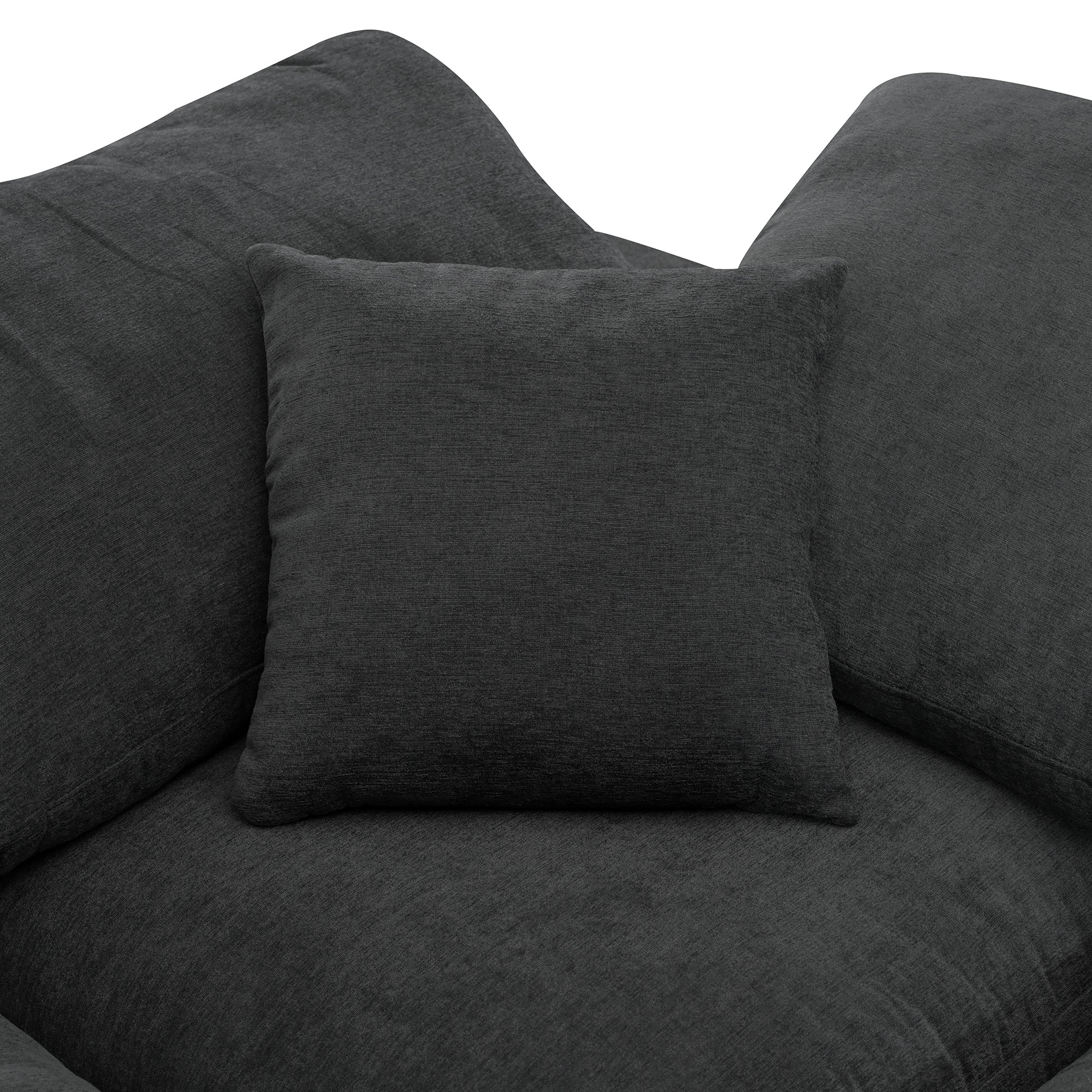 130.3" Polyester Pillow top Arm  Oversized Modular Sectional Sofa