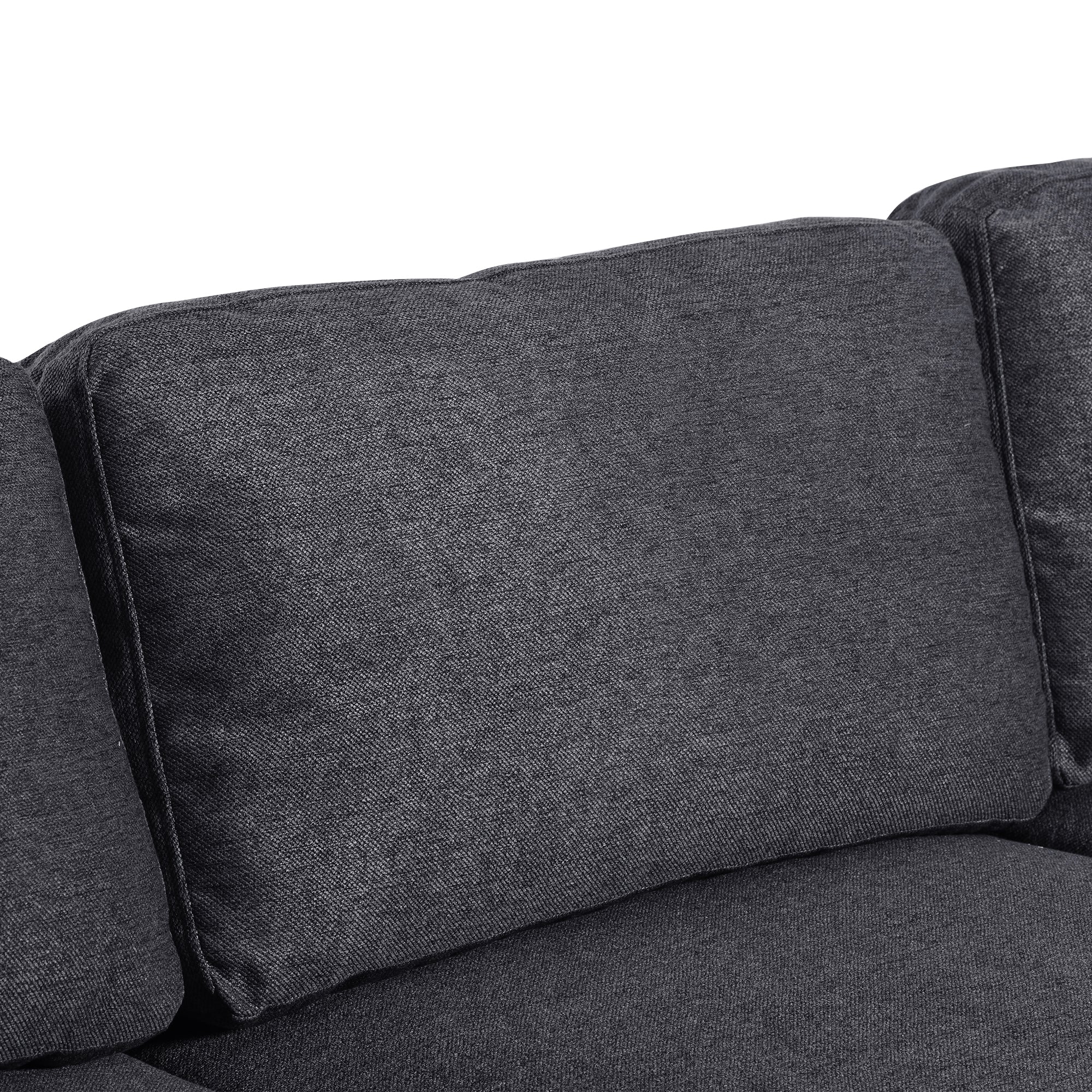 116.9" Polyester Flared Arm Modern Large U-Shape Sectional Sofa