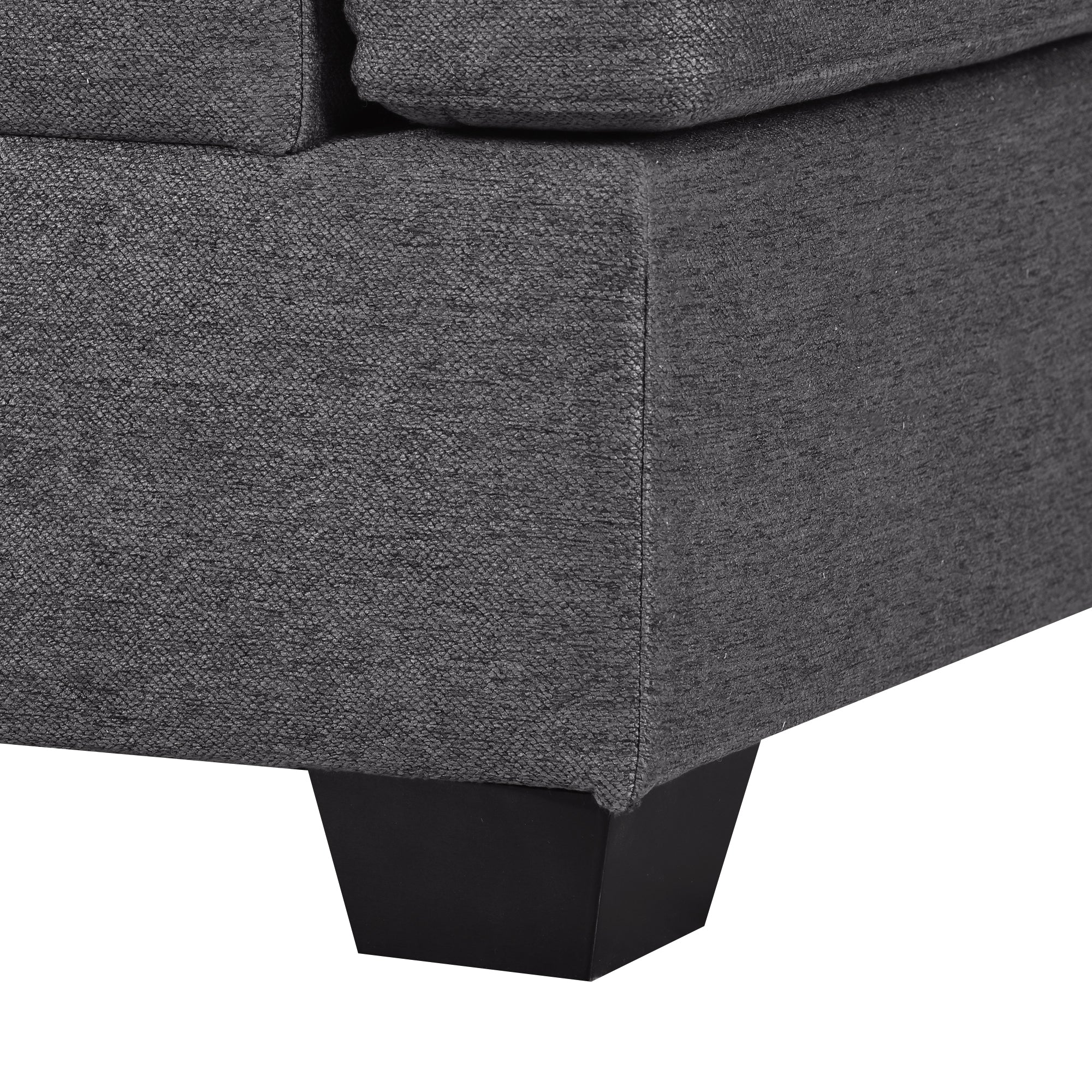 125.6" Polyester Square Arm Modern Large Upholstered U-Shape Sectional Sofa