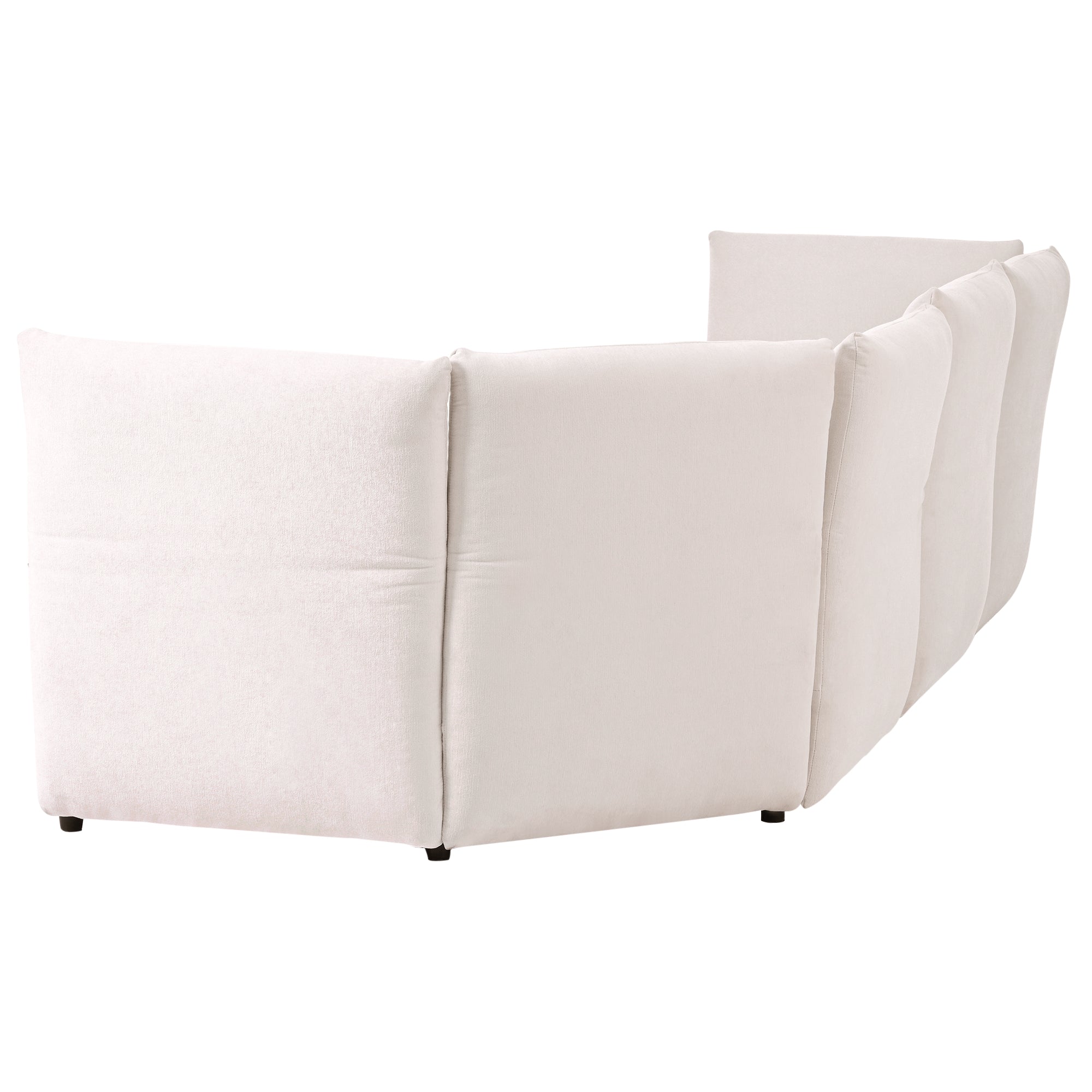 106.3" Polyester Stylish Sofa Set Adjustable Back