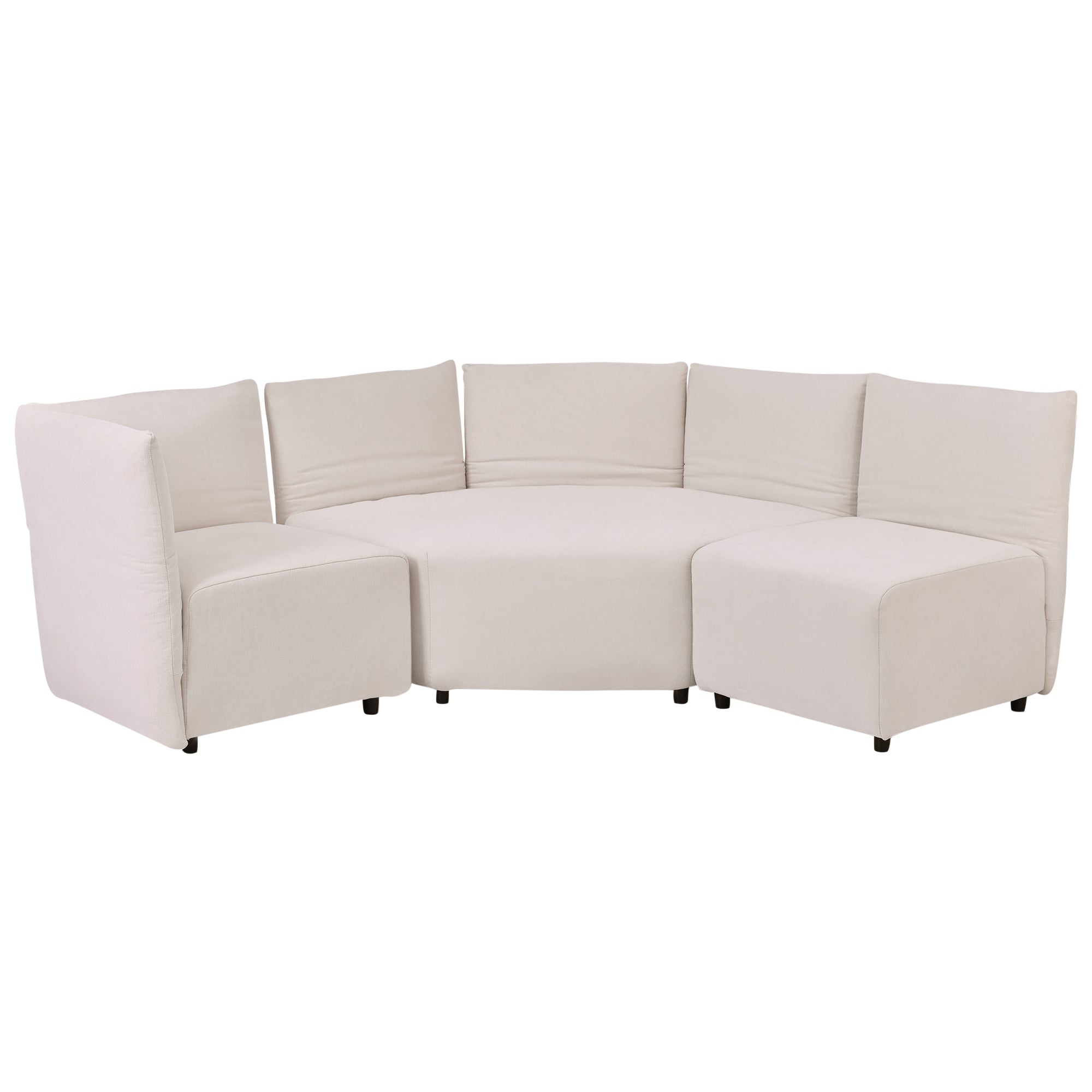 106.3" Polyester Stylish Sofa Set Adjustable Back