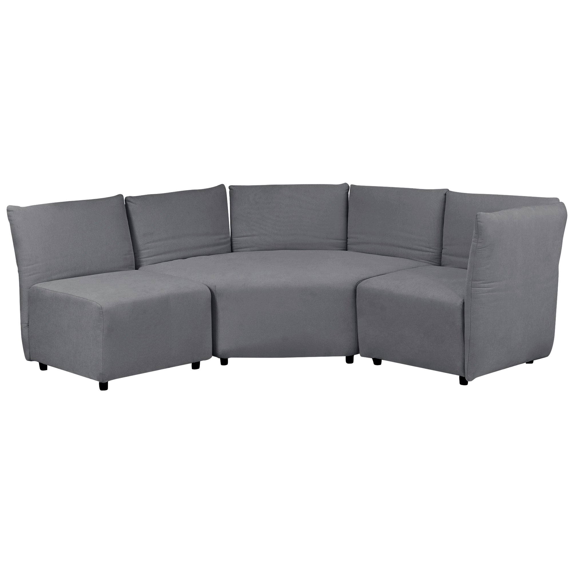 106.3" Polyester Stylish Sofa Set Adjustable Back