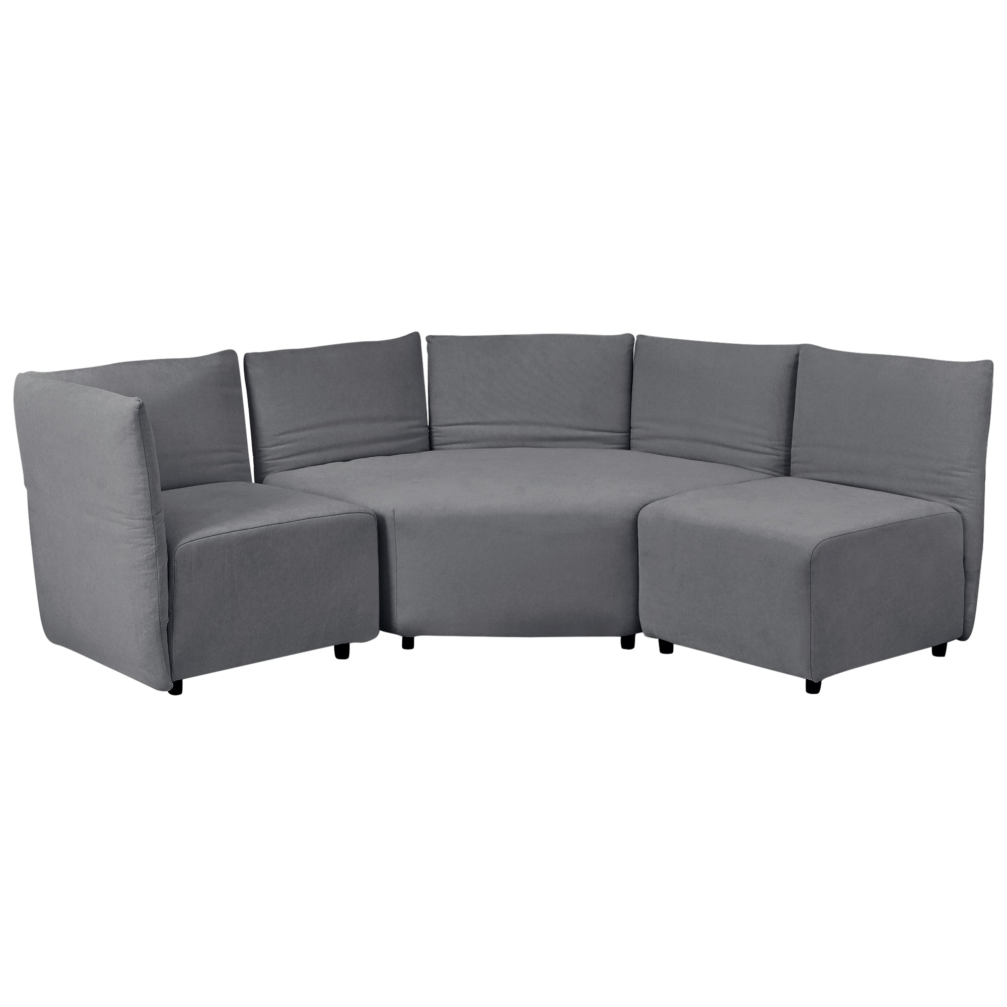 106.3" Polyester Stylish Sofa Set Adjustable Back