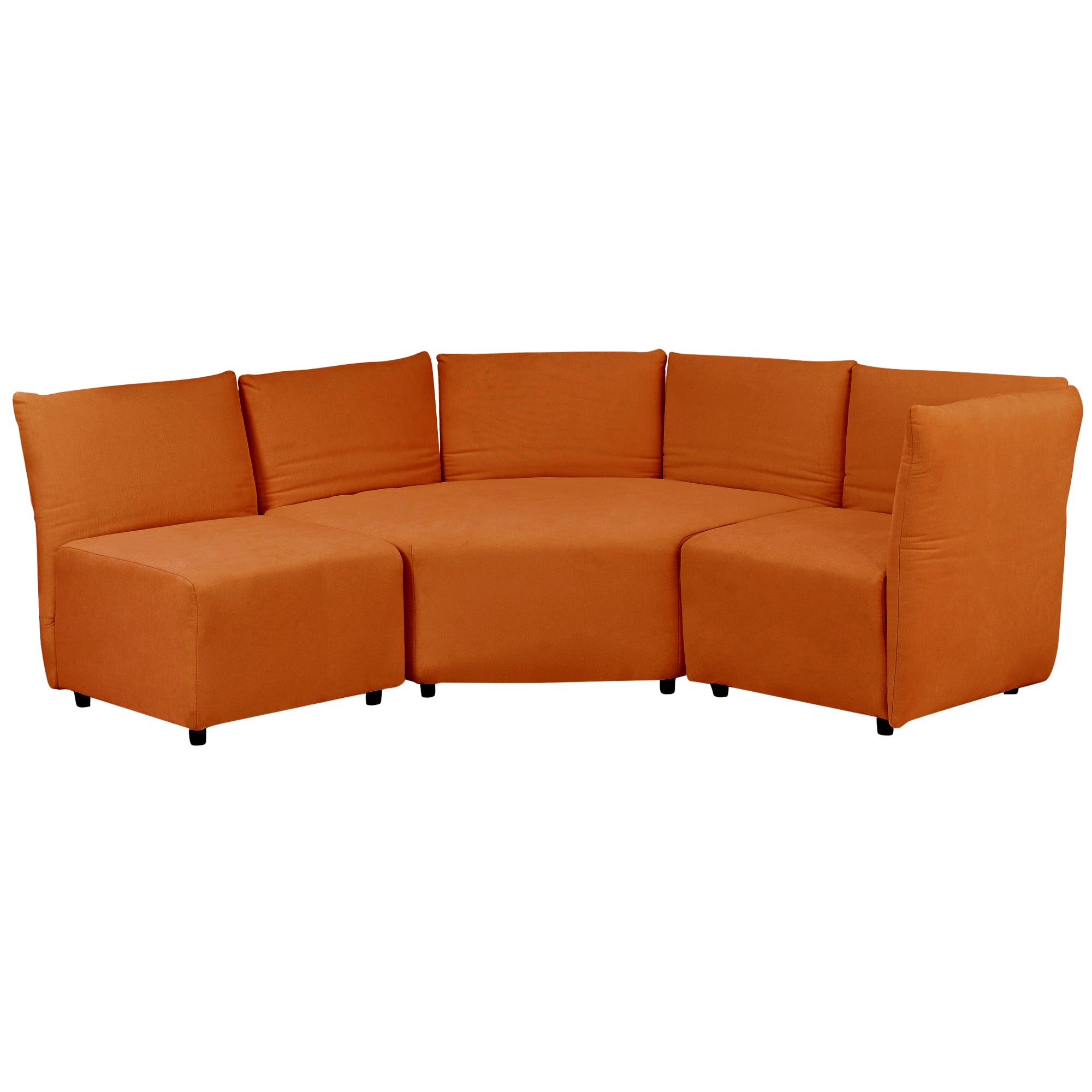 106.3" Polyester Stylish Sofa Set Adjustable Back