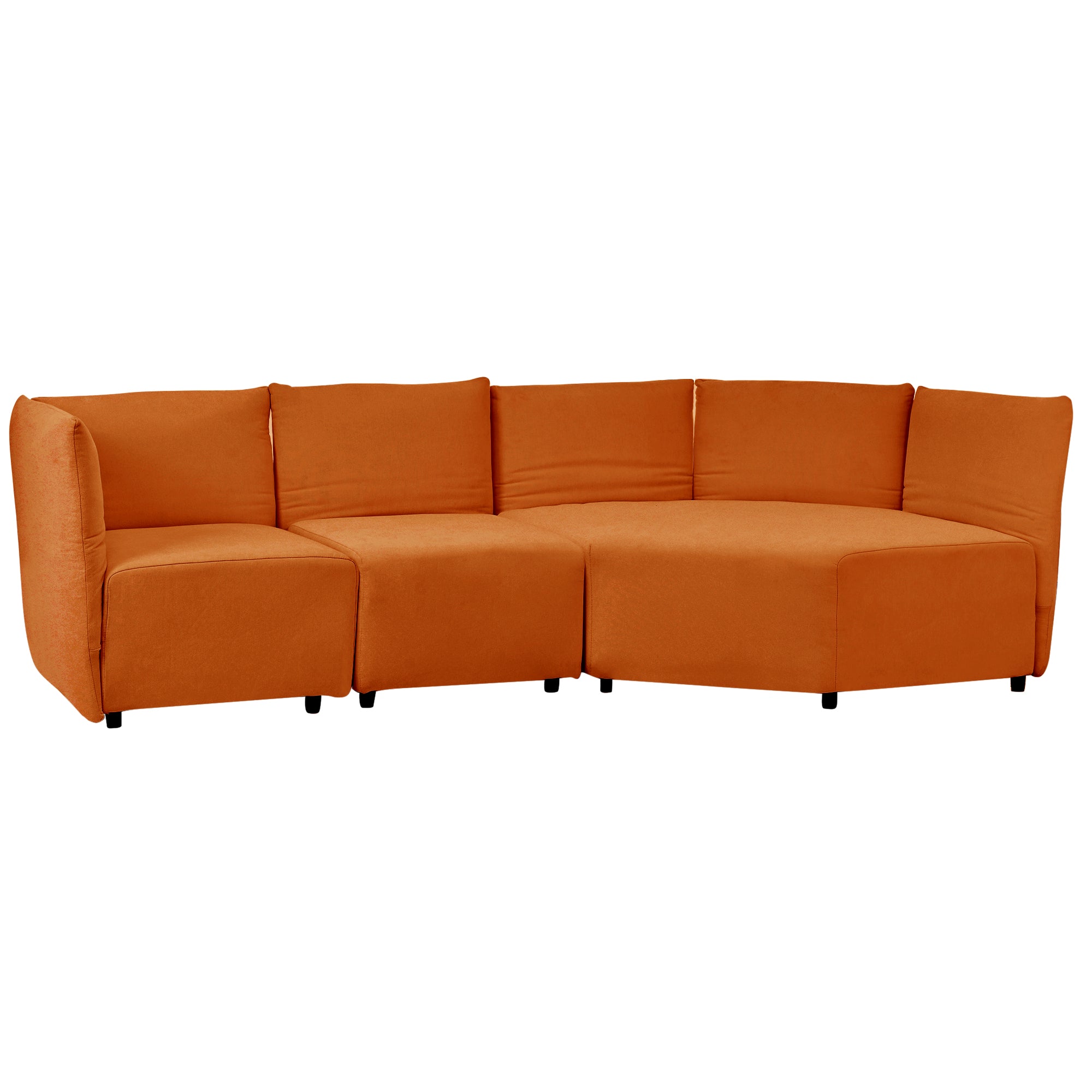 106.3" Polyester Stylish Sofa Set Adjustable Back