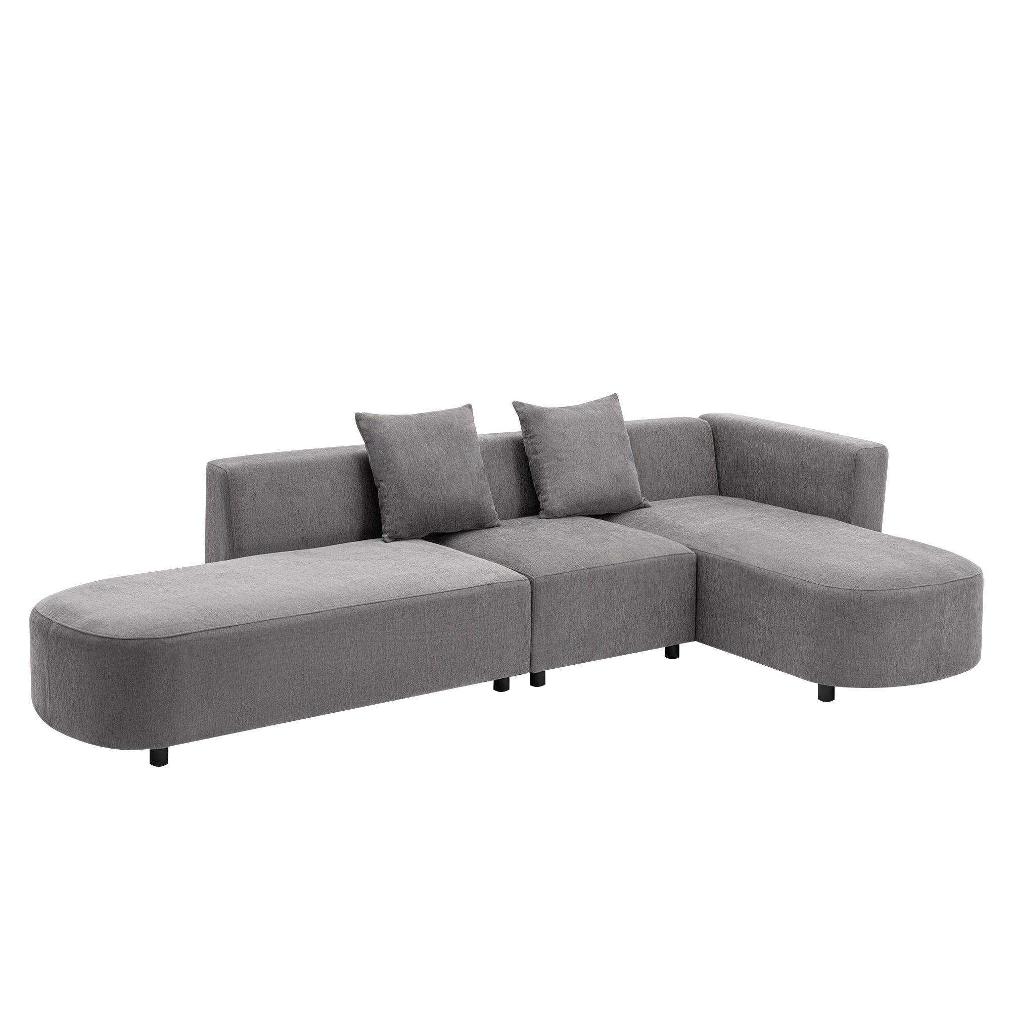 110.2" Chenille Luxury Modern Style Living Room Upholstery Sofa