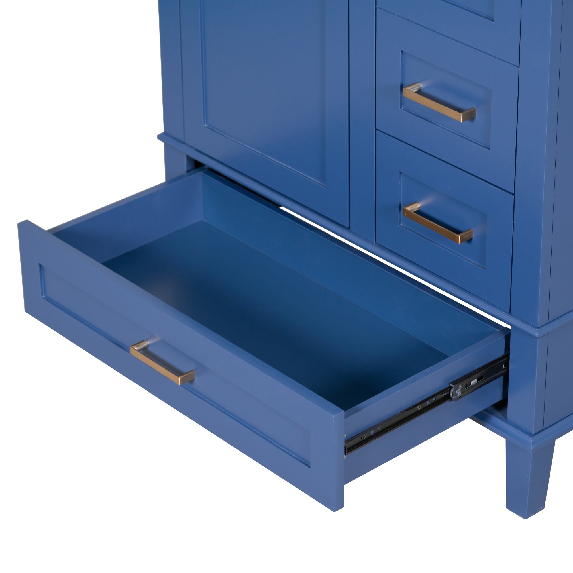 30 Inch Freestanding Bathroom Vanity Set with Integrated Resin Sink