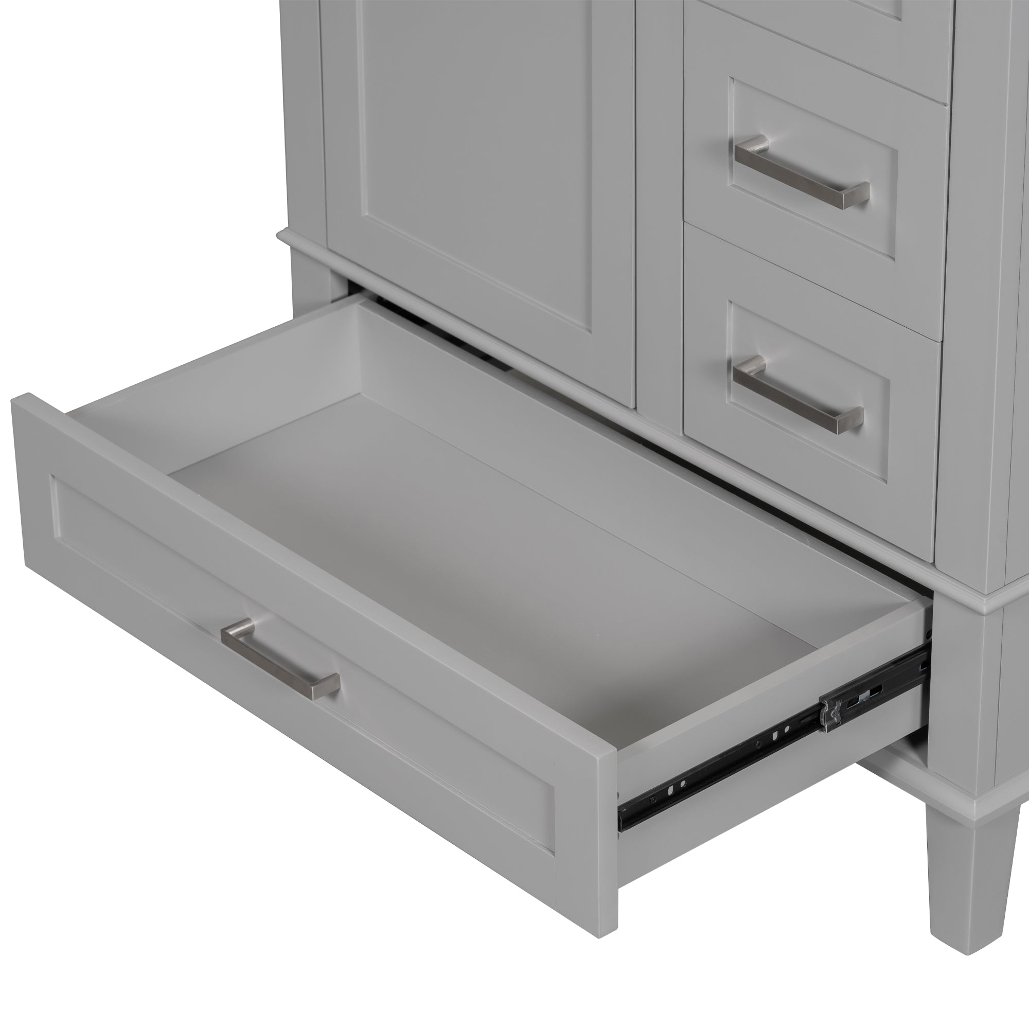 30 Inch Freestanding Bathroom Vanity Set with Integrated Resin Sink