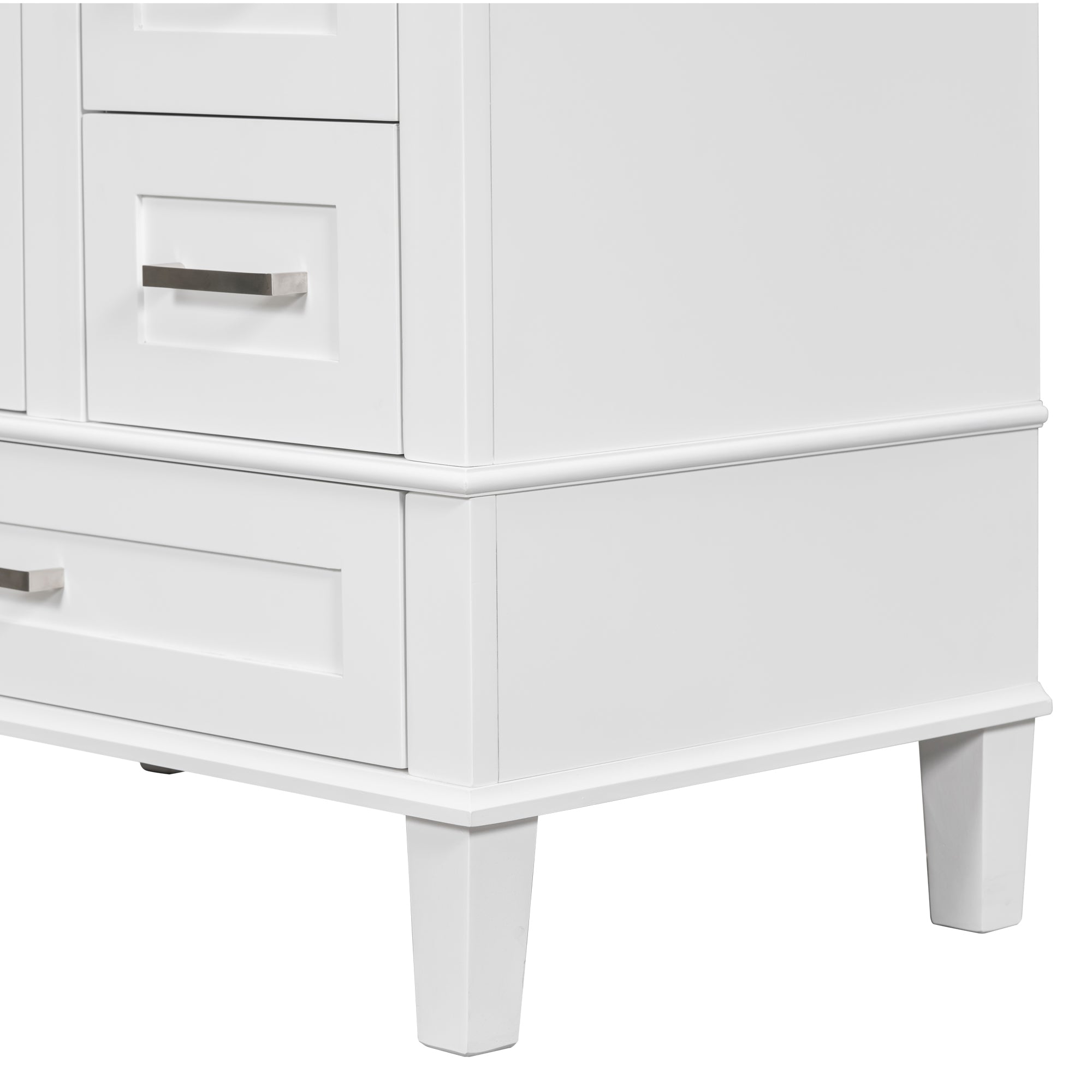 30 Inch Freestanding Bathroom Vanity Set with Integrated Resin Sink