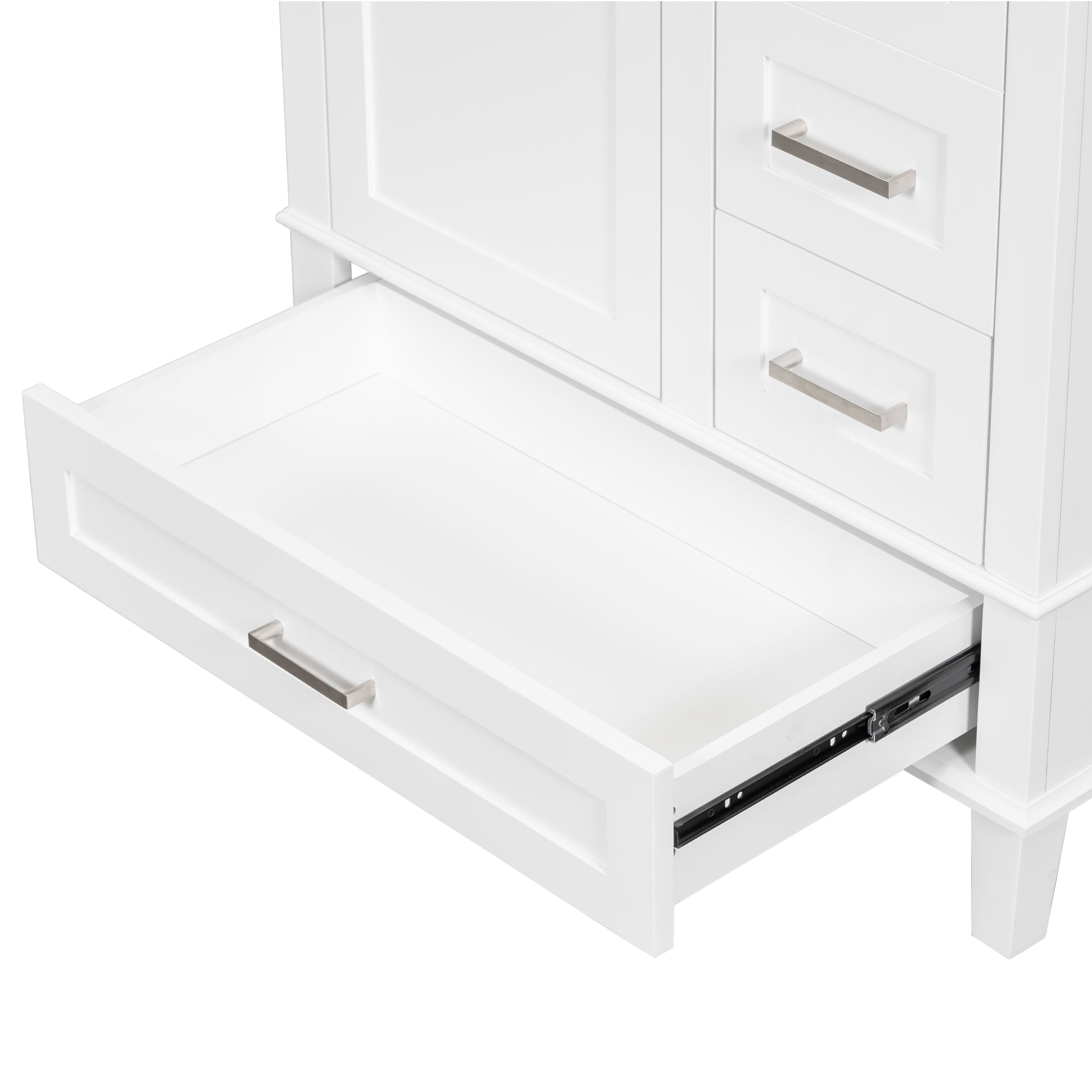 30 Inch Freestanding Bathroom Vanity Set with Integrated Resin Sink
