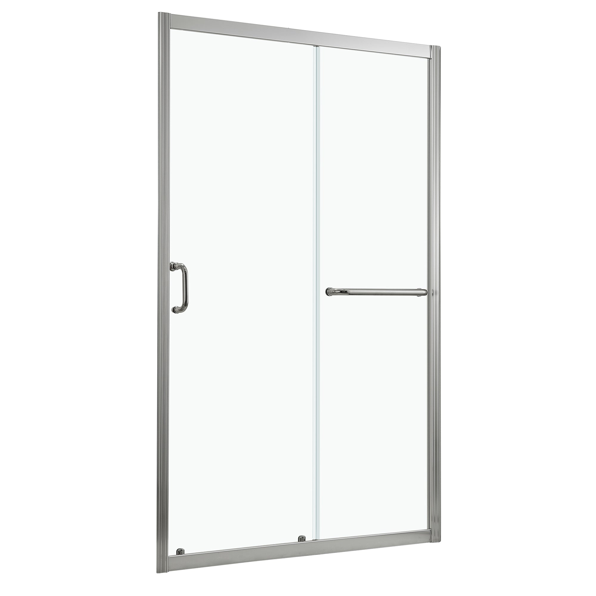 48 in. W x 76 in. H Semi-Frameless Shower Doors Double Sliding