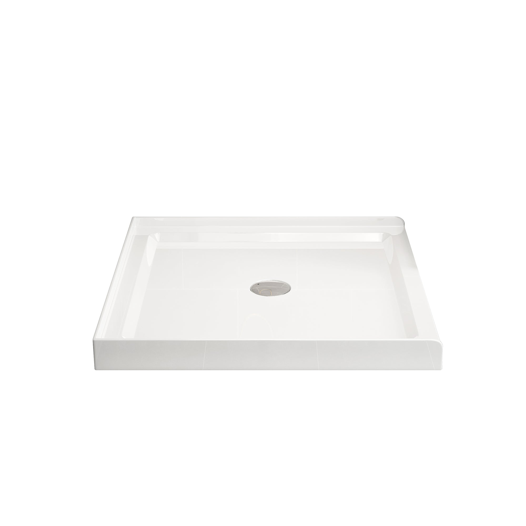 30 Inch MDF Freestanding Bathroom Vanity Set in Gray with Wood Top and Ceramic Sink and Faucet