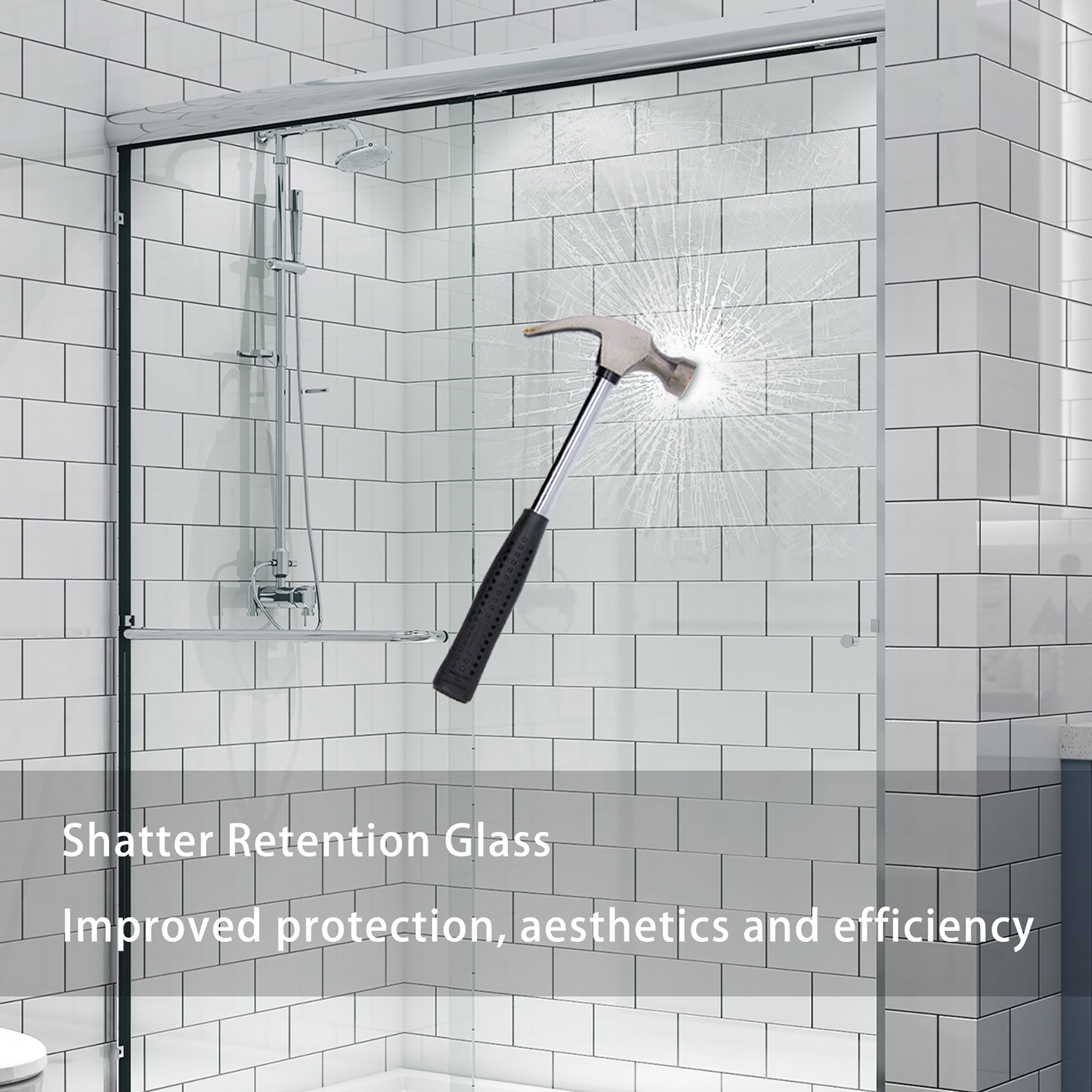 34 in. W X 72 in. H Semi-Frameless Pivot Shower Door in Matte Black with Clear Glass