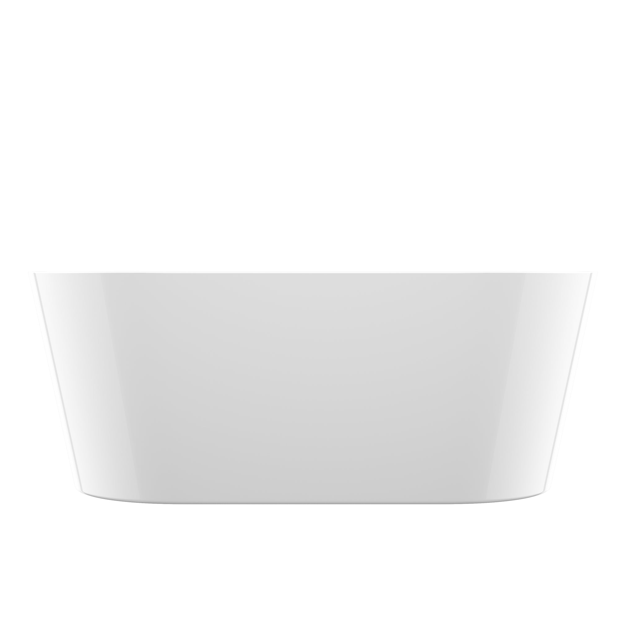 51 in. Acrylic Flatbottom Non-Whirlpool Bathtub in White