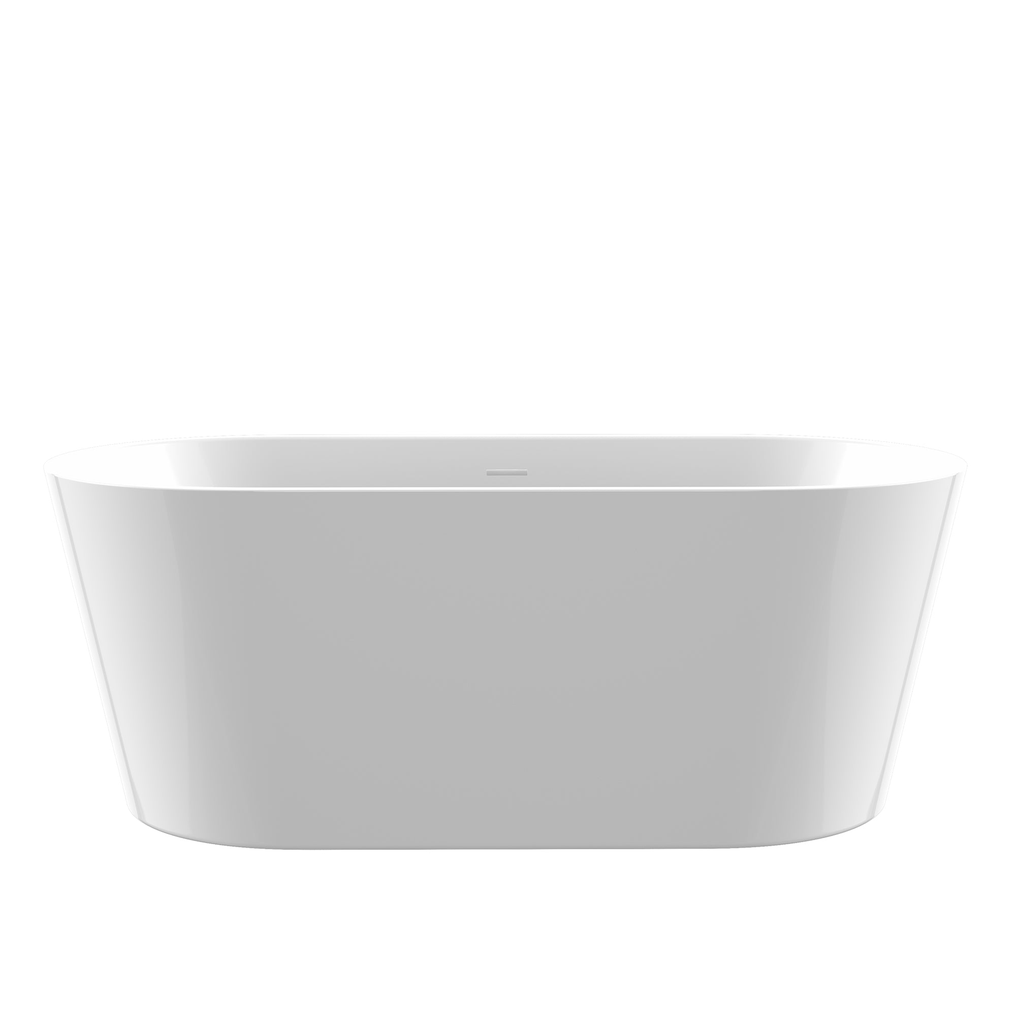 51 in. Acrylic Flatbottom Non-Whirlpool Bathtub in White