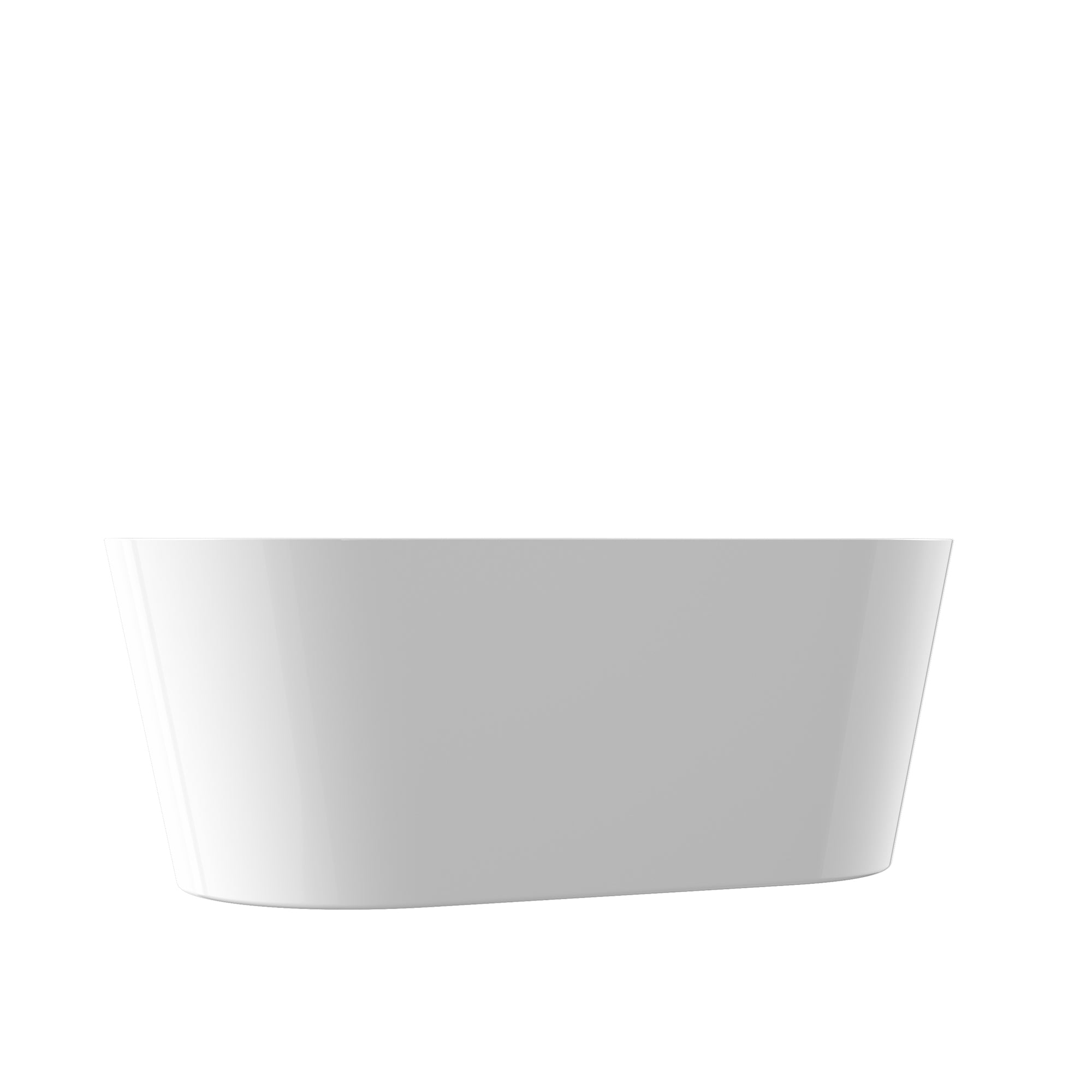 51 in. Acrylic Flatbottom Non-Whirlpool Bathtub in White