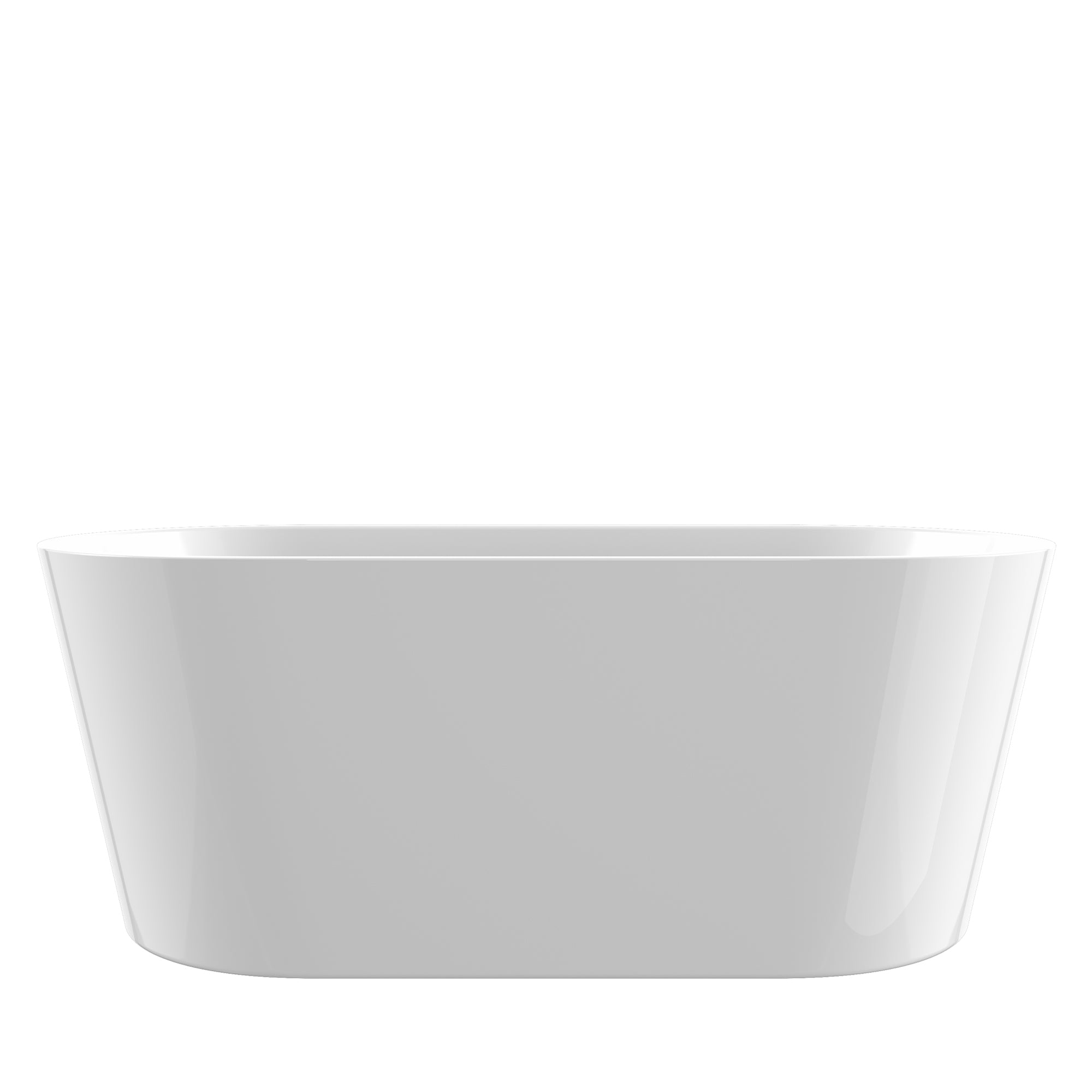 51 in. Acrylic Flatbottom Non-Whirlpool Bathtub in White