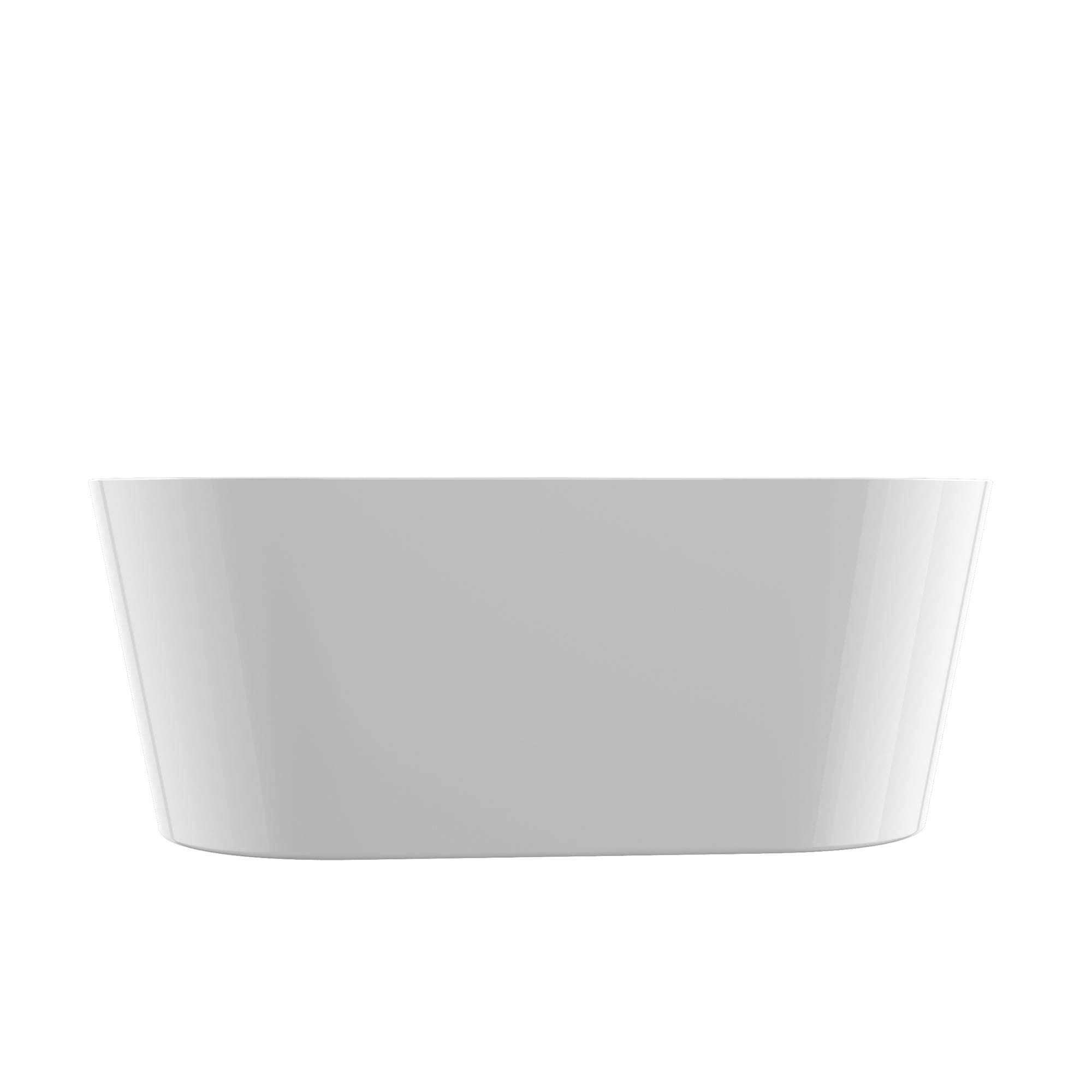 51 in. Acrylic Flatbottom Non-Whirlpool Bathtub in White