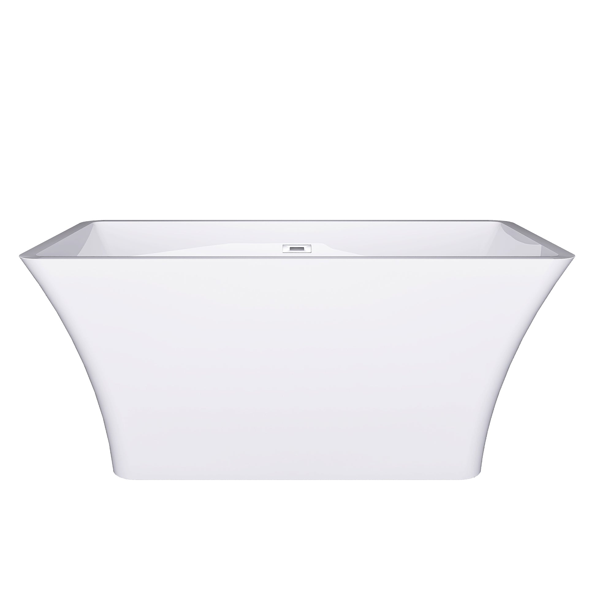55" x 28" Freestanding Soaking Acrylic Bathtub