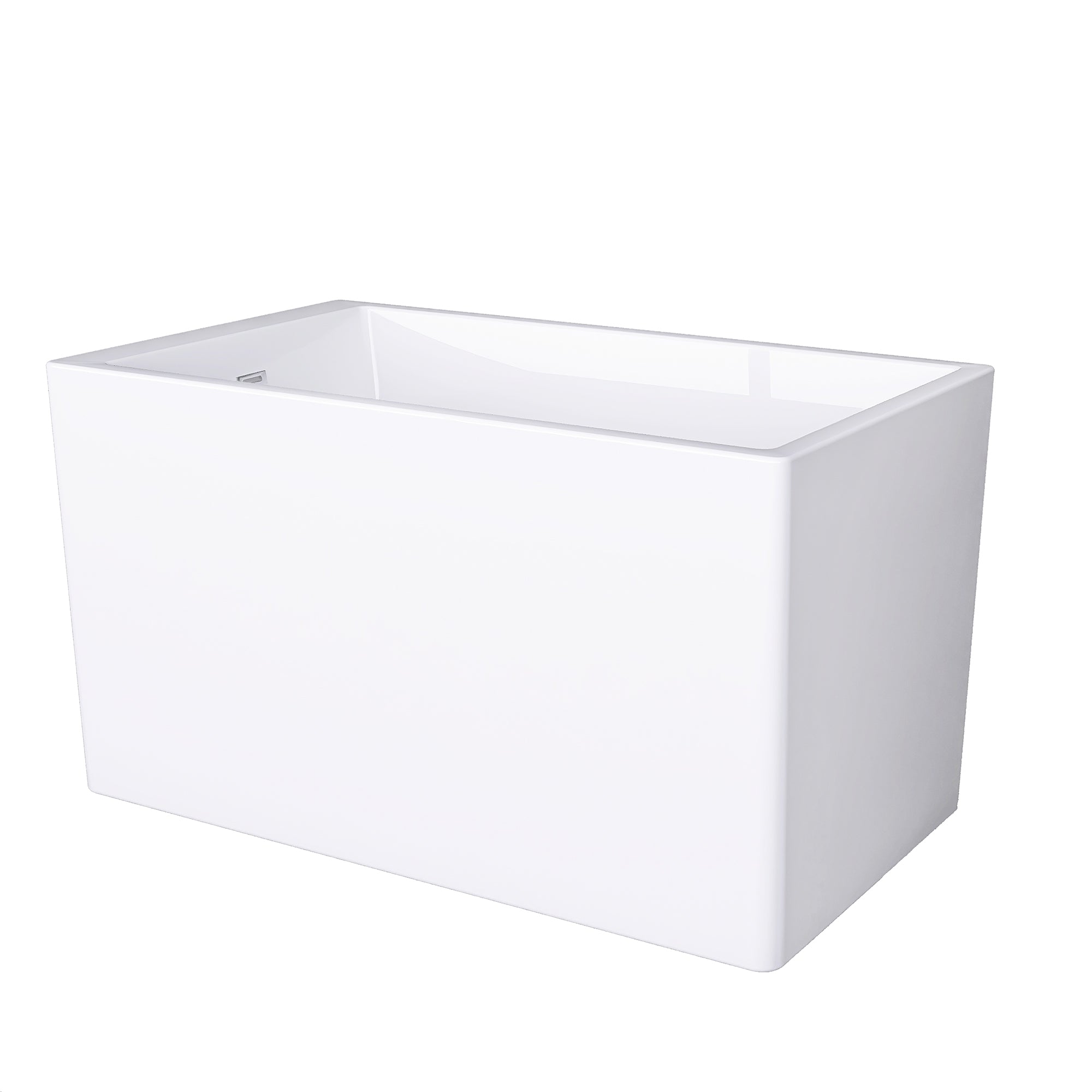 47" x 28" Freestanding Soaking Acrylic Bathtub