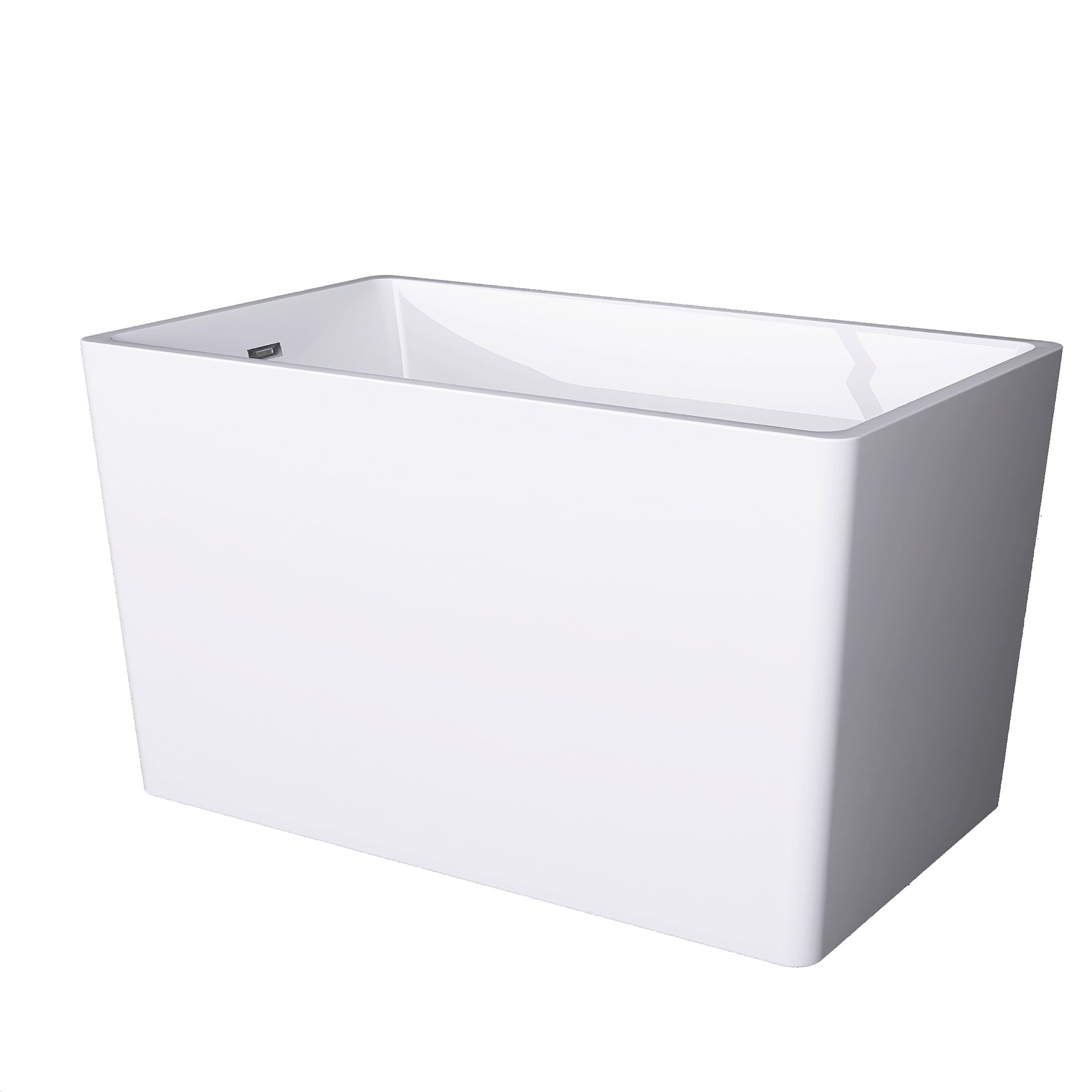 47" x 28" Freestanding Soaking Acrylic Bathtub