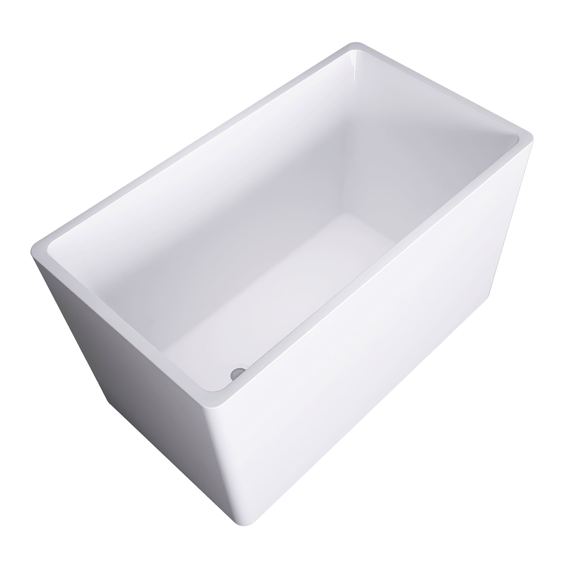47" x 28" Freestanding Soaking Acrylic Bathtub