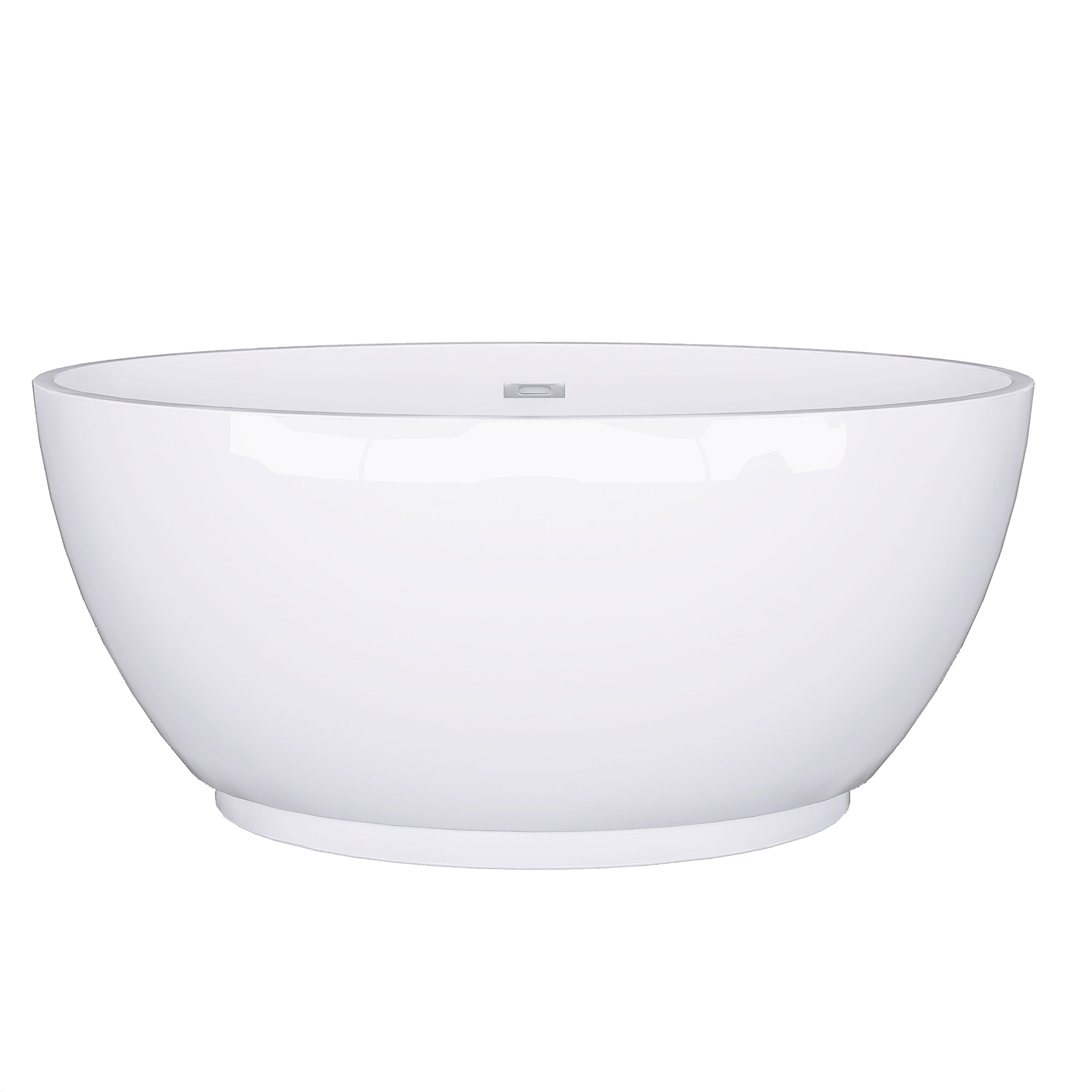 55" x 30" Freestanding Double Slipper Soaking Acrylic Bathtub