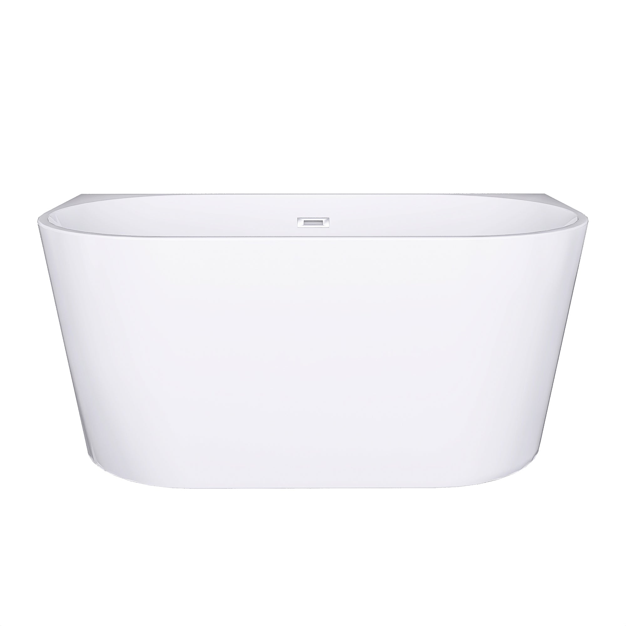 55" x 30" Freestanding Soaking Acrylic Bathtub