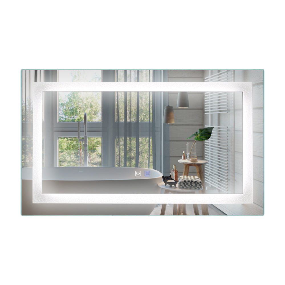 Rectangle Aluminium Framed Dimmable Anti-fog Wall Bathroom Vanity Mirror