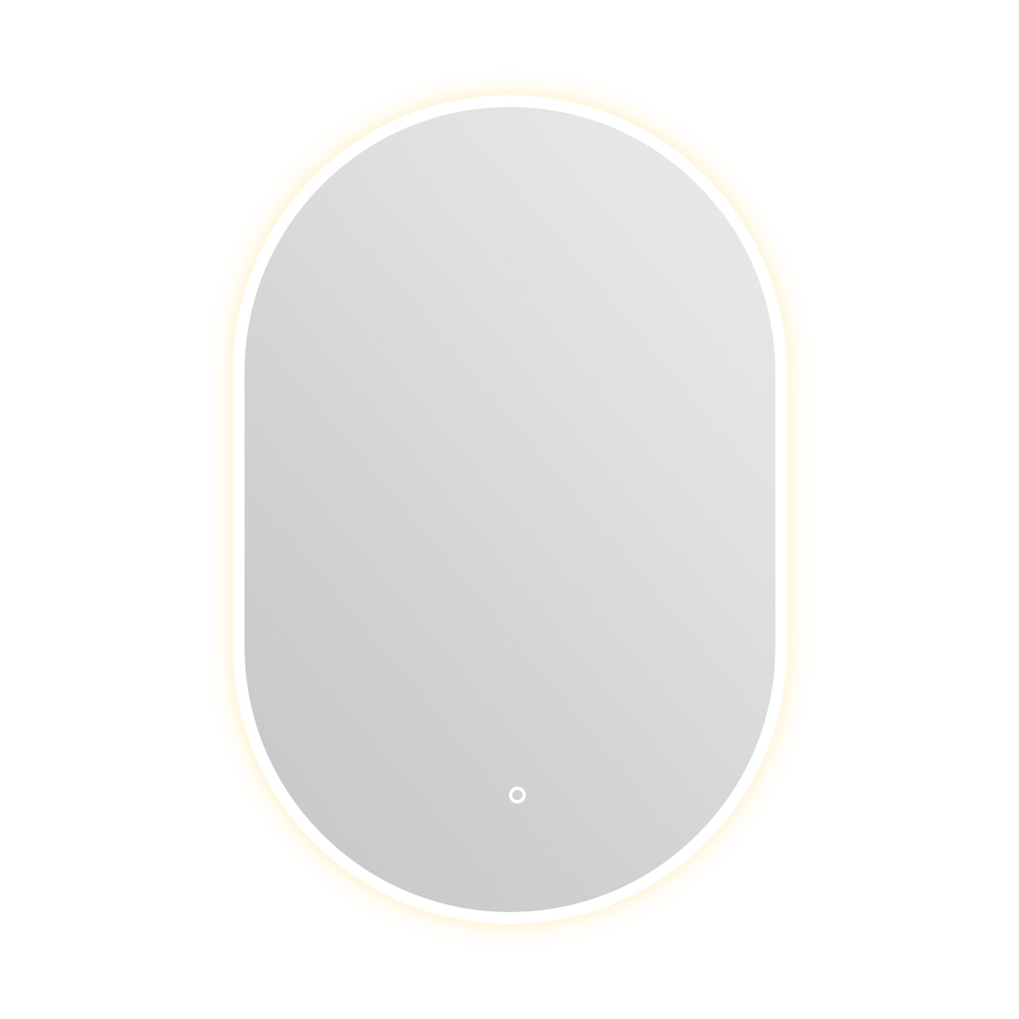 24 in. W x 36 in. H Large Oval Frameless Anti-Fog LED Light Wall-Mount Bathroom Vanity Mirror