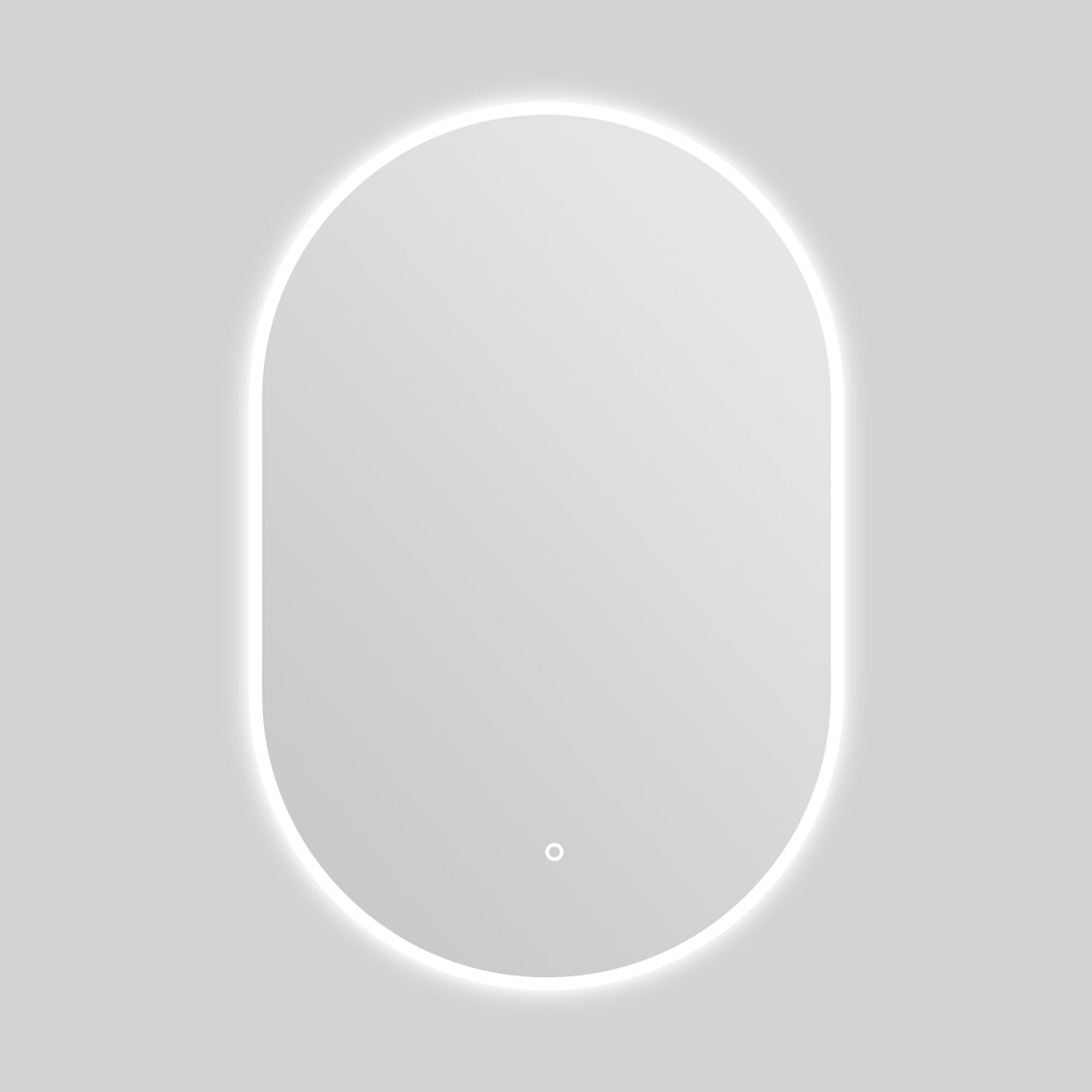 24 in. W x 36 in. H Large Oval Frameless Anti-Fog LED Light Wall-Mount Bathroom Vanity Mirror