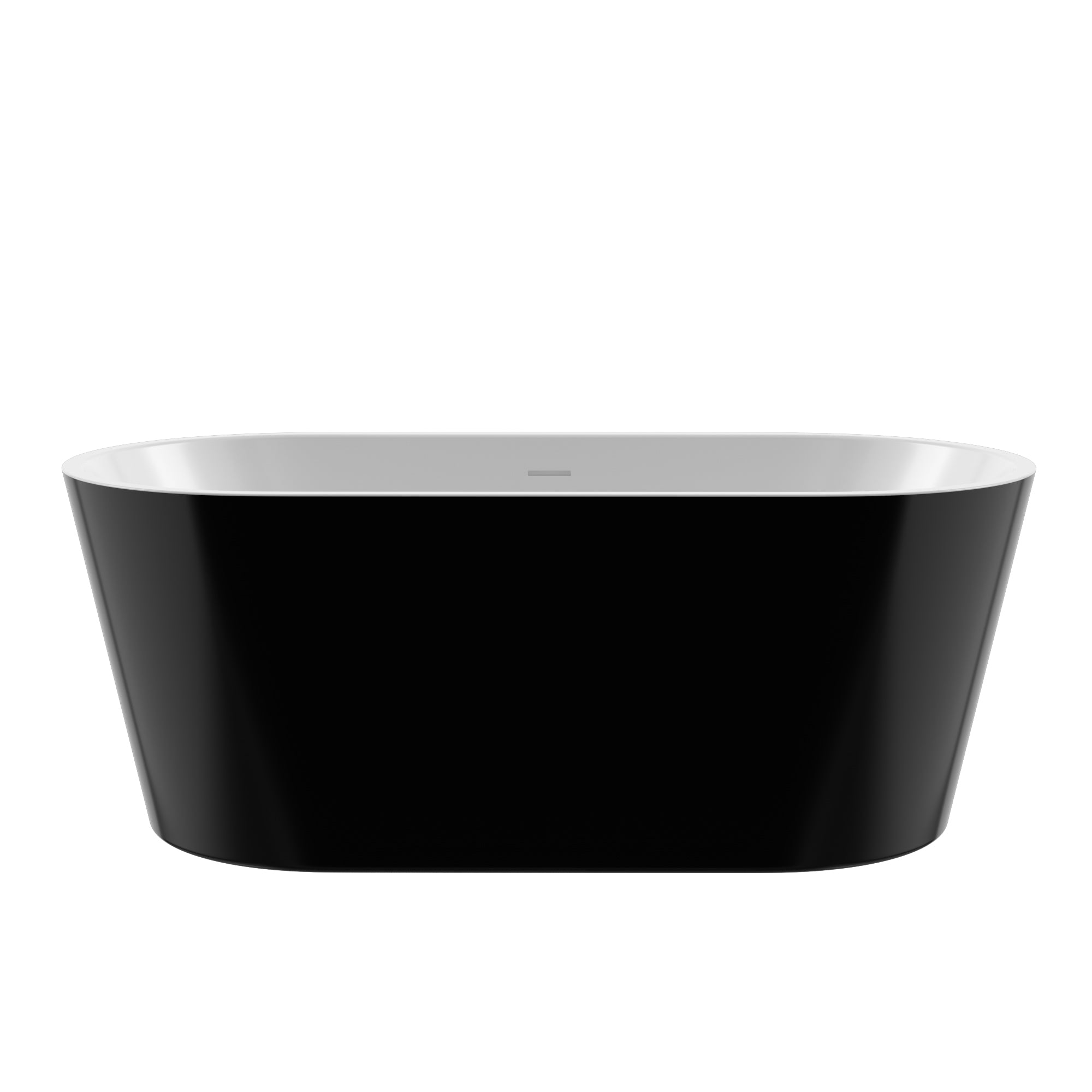 59 in. Acrylic Flatbottom Non-Whirlpool Soaking Bathtub