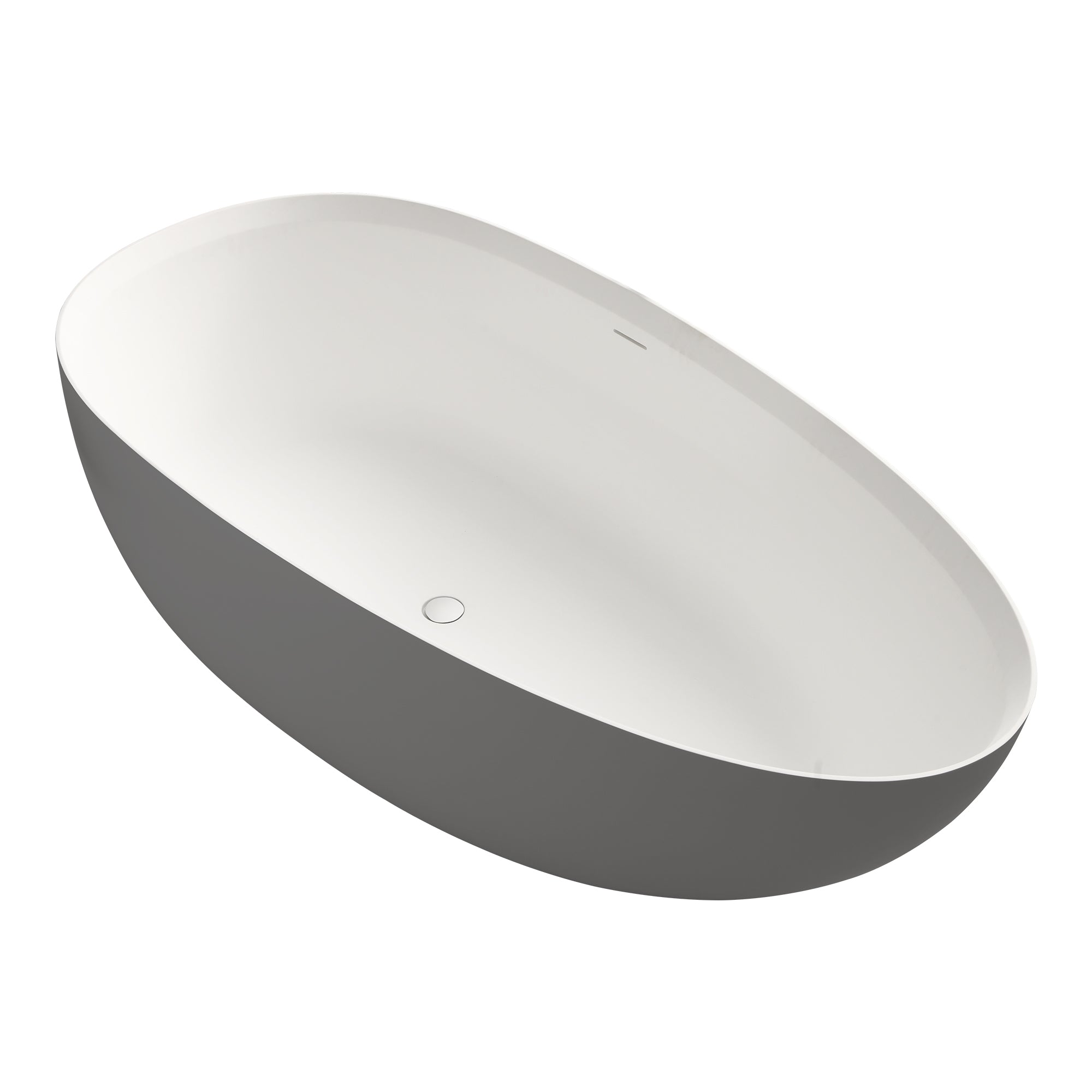 Solid Surface Freestanding Soaking Bathtub