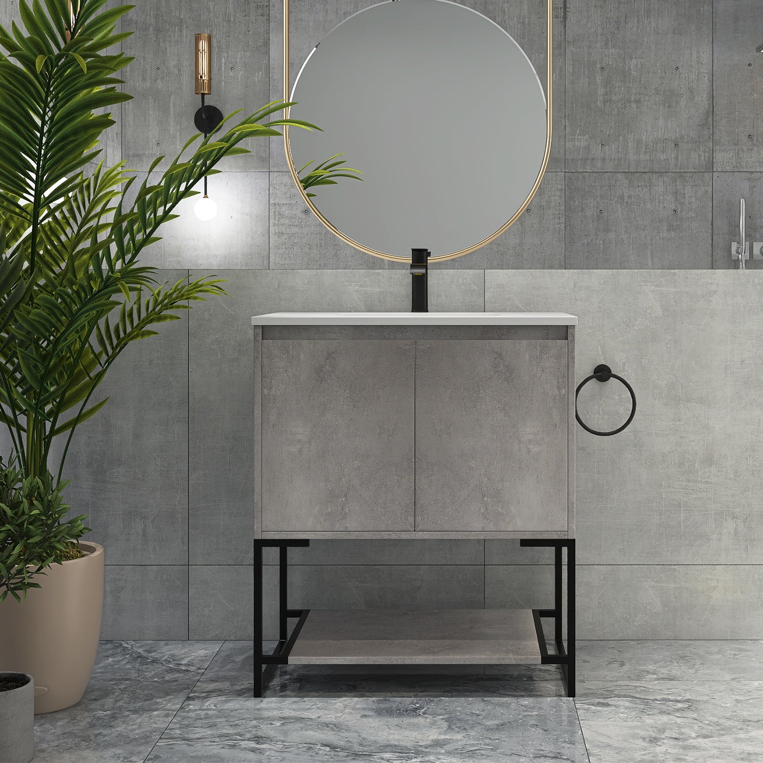 30" Bathroom Vanity Set with Top