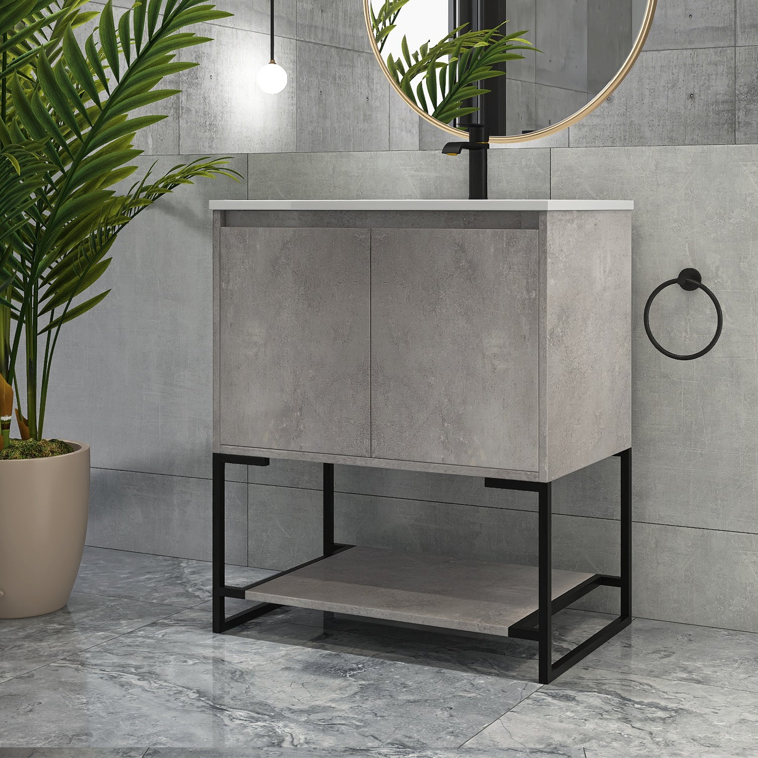 30" Bathroom Vanity Set with Top