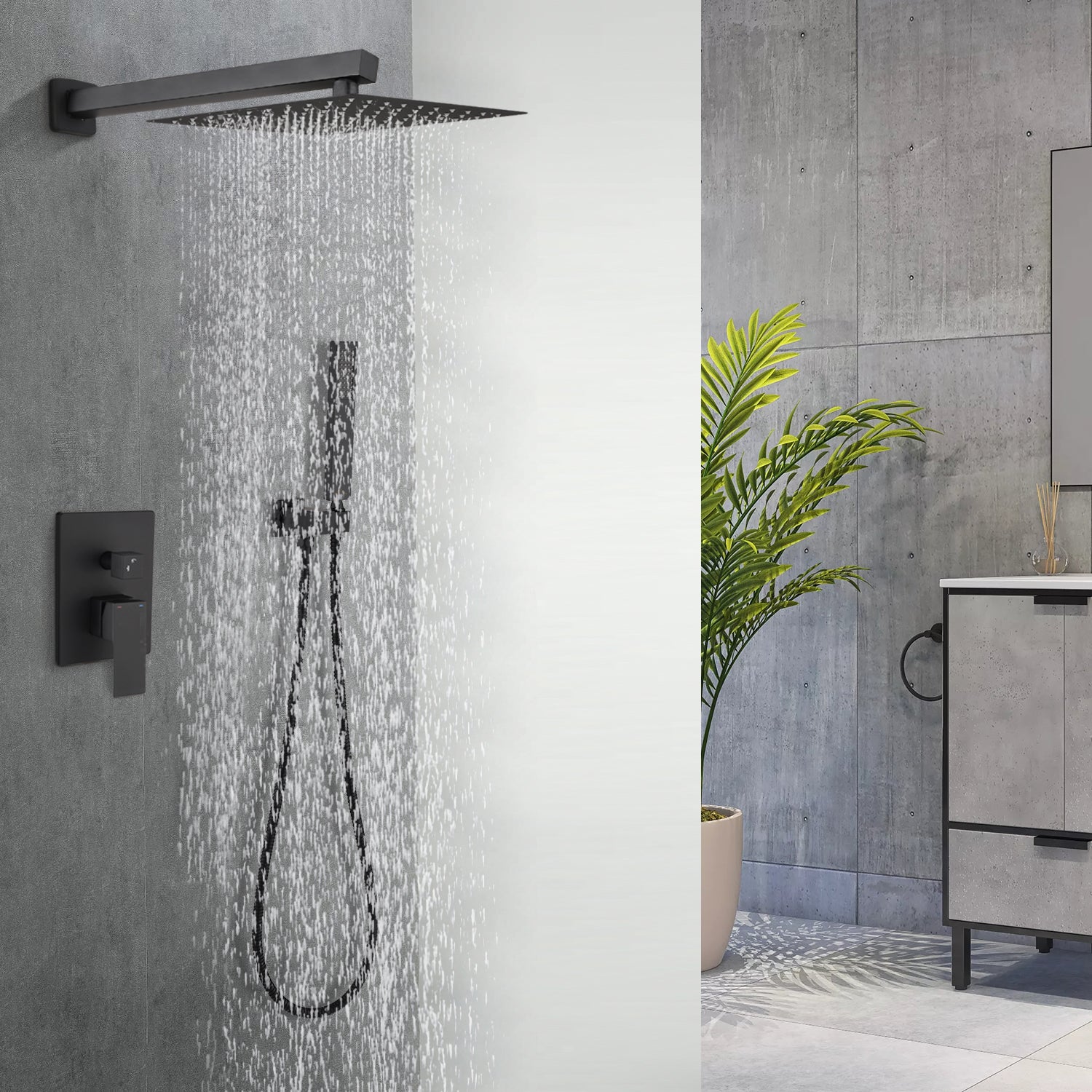 12" Rain Shower Head Systems Wall Mounted Shower