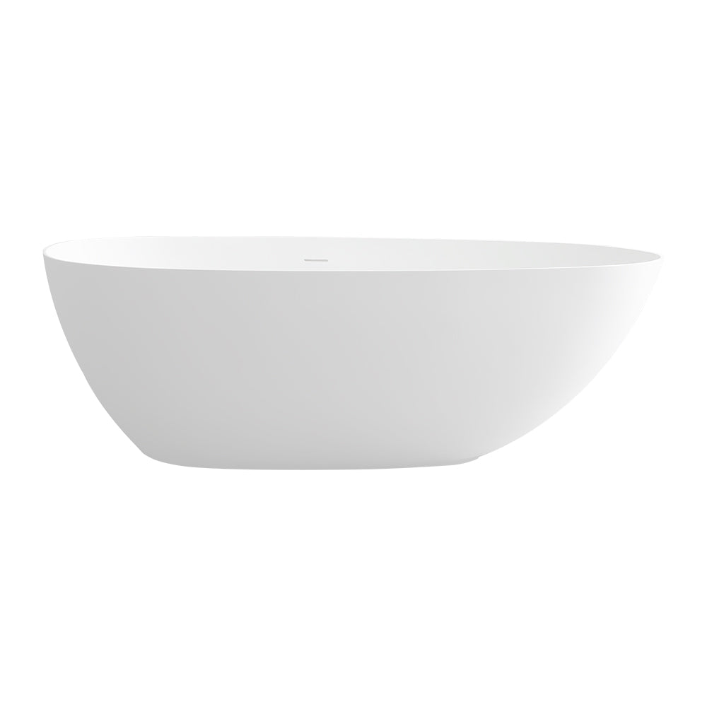 Solid Surface Freestanding Soaking Bathtub in White