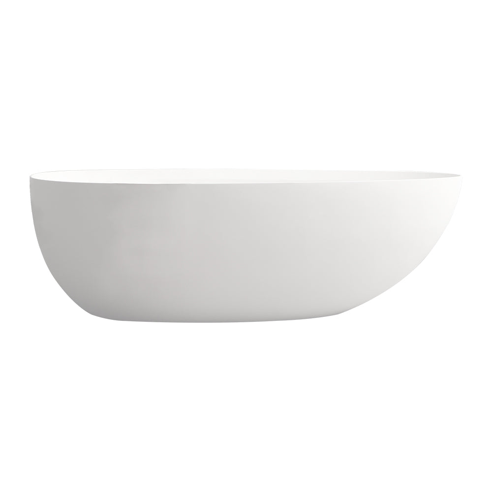 Solid Surface Freestanding Soaking Bathtub in White