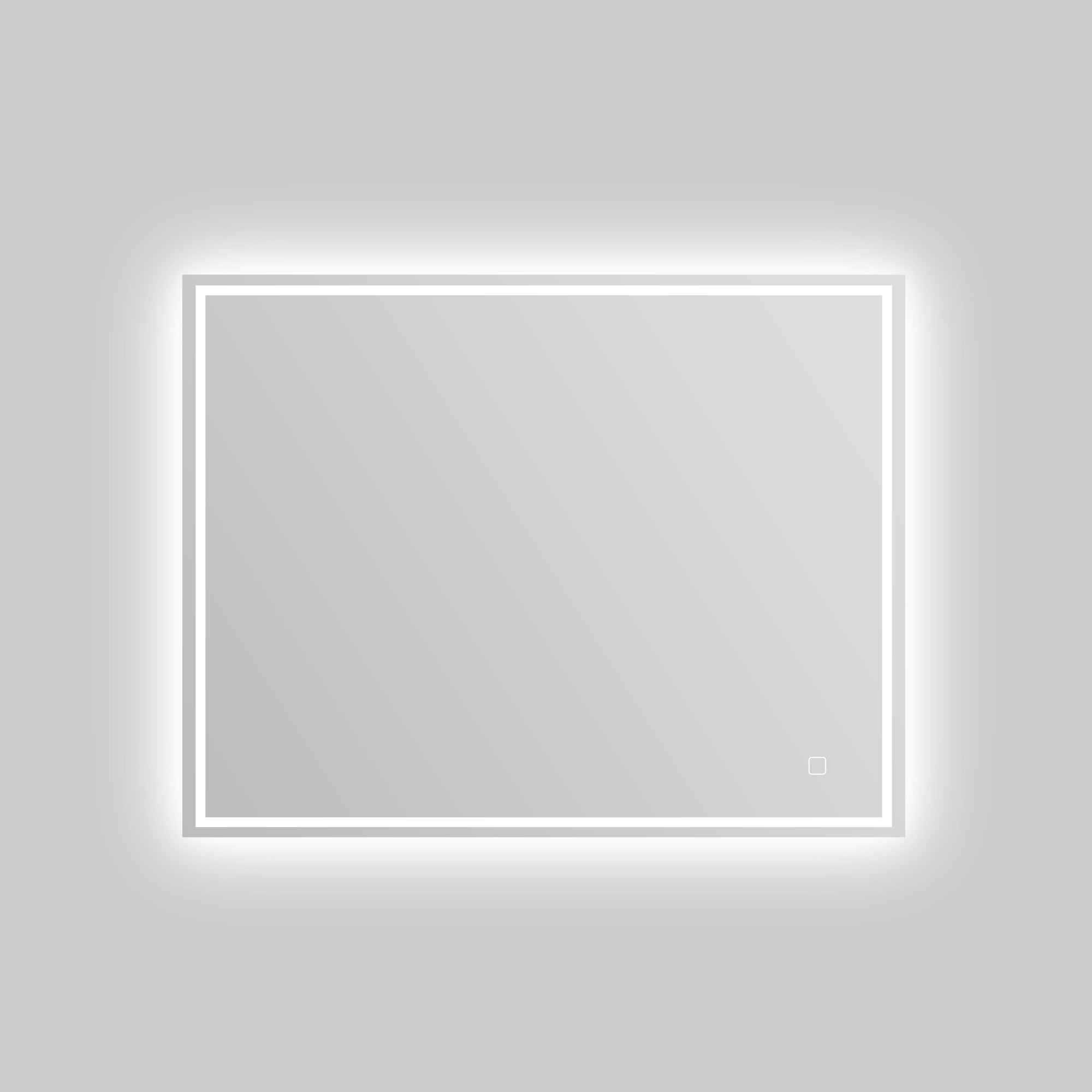 28 in. W x 35 in. H Large Rectangular  Frameless Wall-Mount Bathroom Vanity Mirror with Anti-Fog LED Light