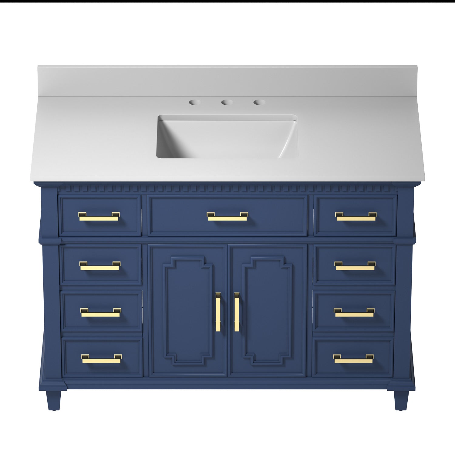 48" Freestanding Bathroom Singel Vanity Set