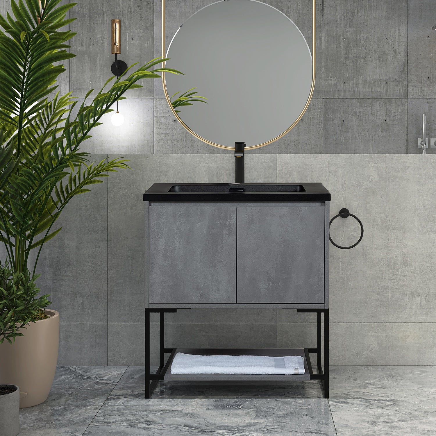 30" Bathroom Vanity Set with Top