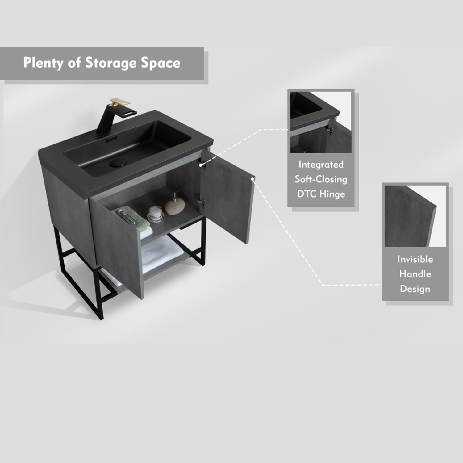 30" Bathroom Vanity Set with Top