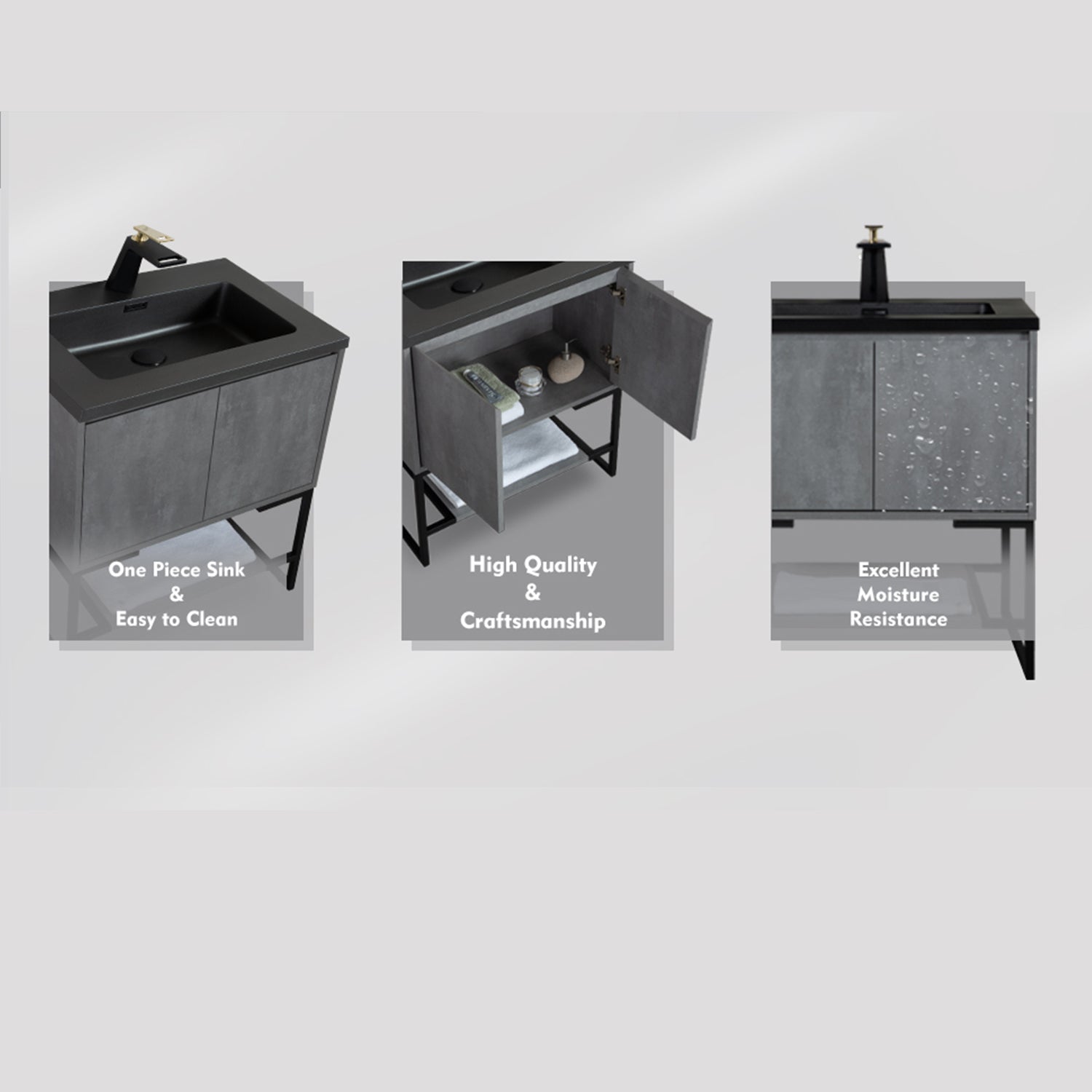 30" Bathroom Vanity Set with Top