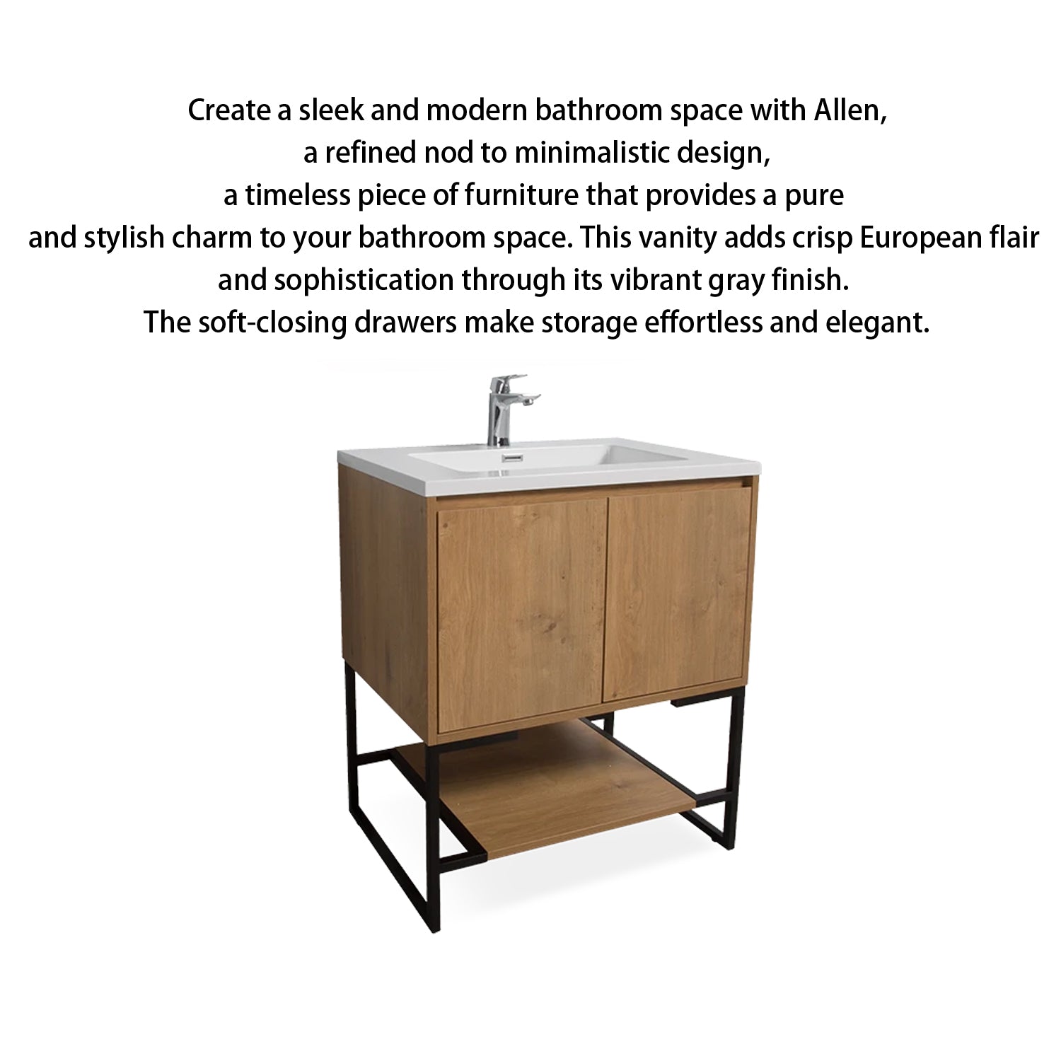 30" Bathroom Vanity Set with Top
