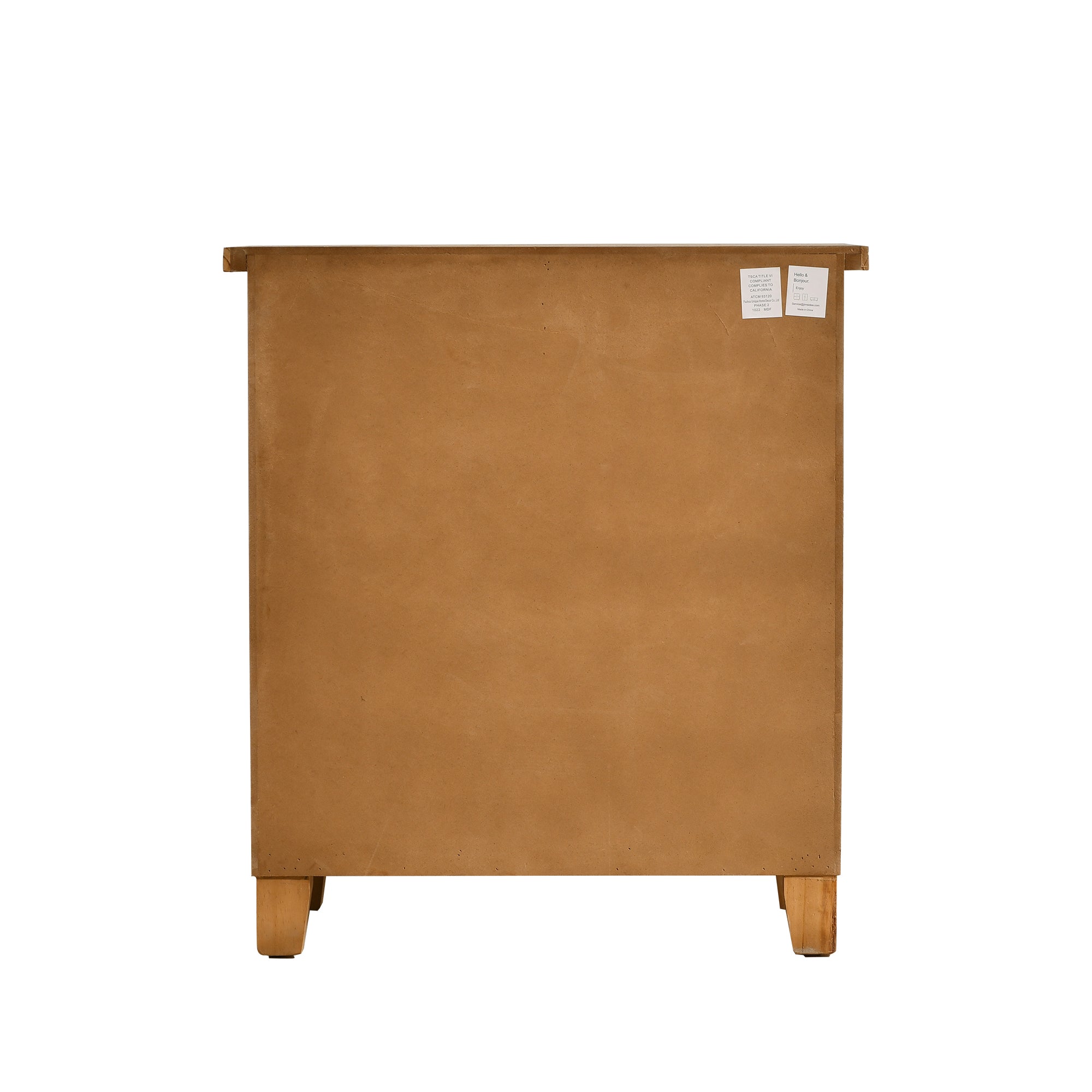 Storage Cabinet Retro Wooden Chest with 5-Drawer