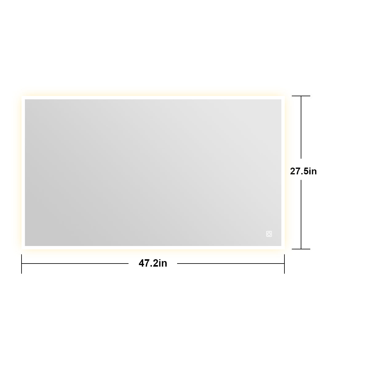 3041Rectangular Frameless Wall-Mount Anti-Fog LED Light Bathroom Vanity Mirror